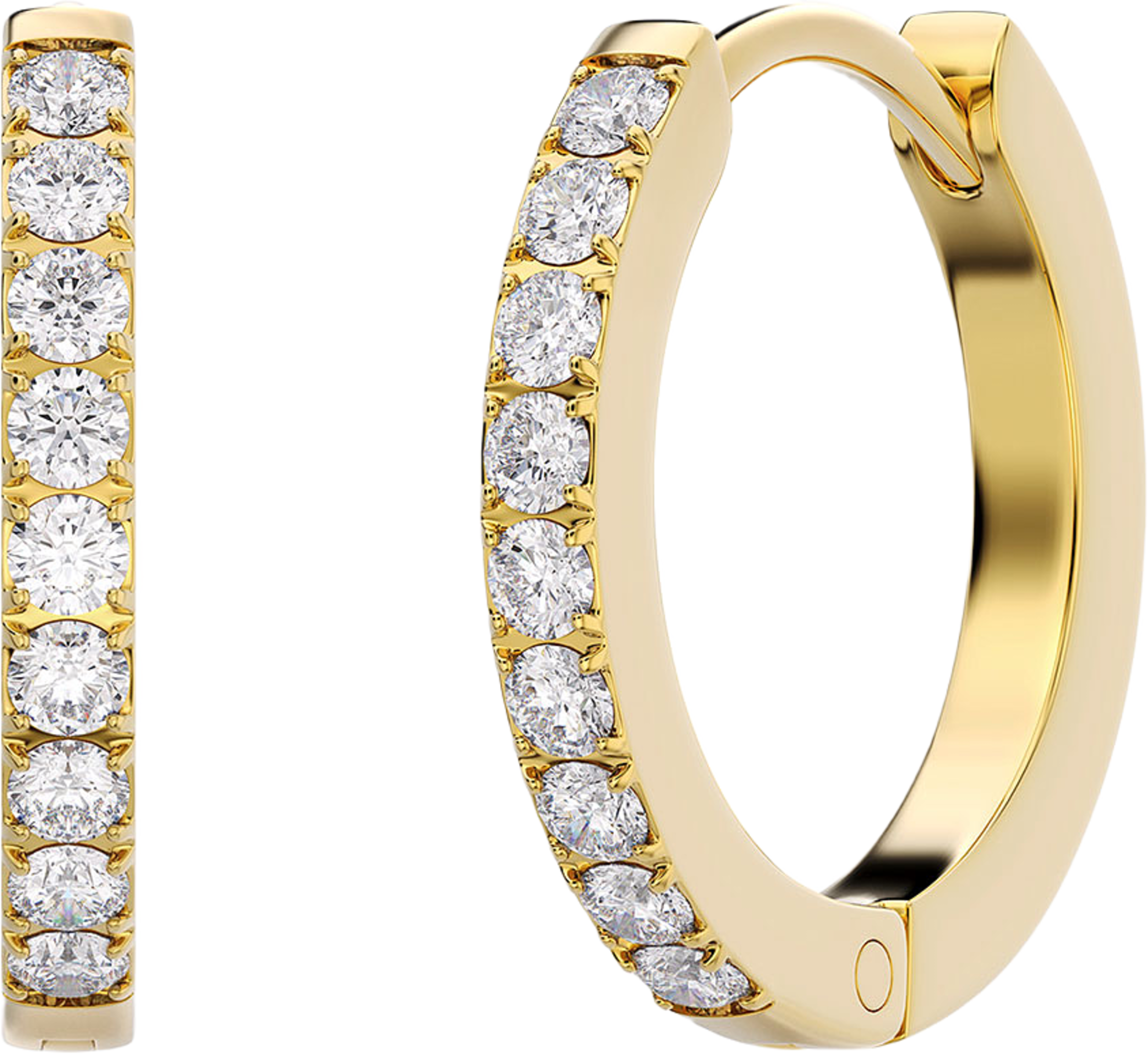 Glow Hoops L Gold