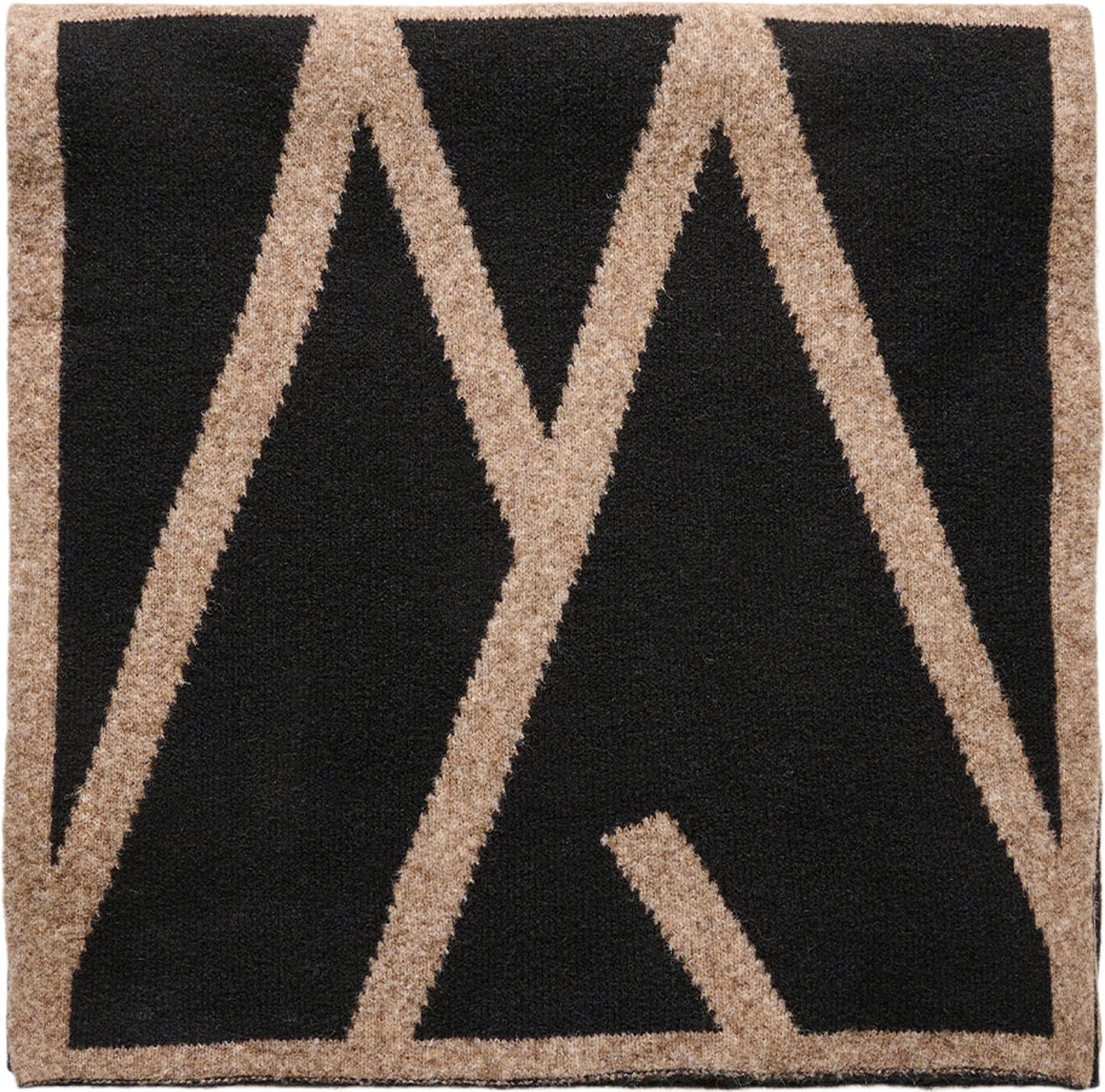 SyrahIW Scarf, från Inwear, i färgen Black/Mocha Grey Melange. Klicka för att öppna bilden i stort format