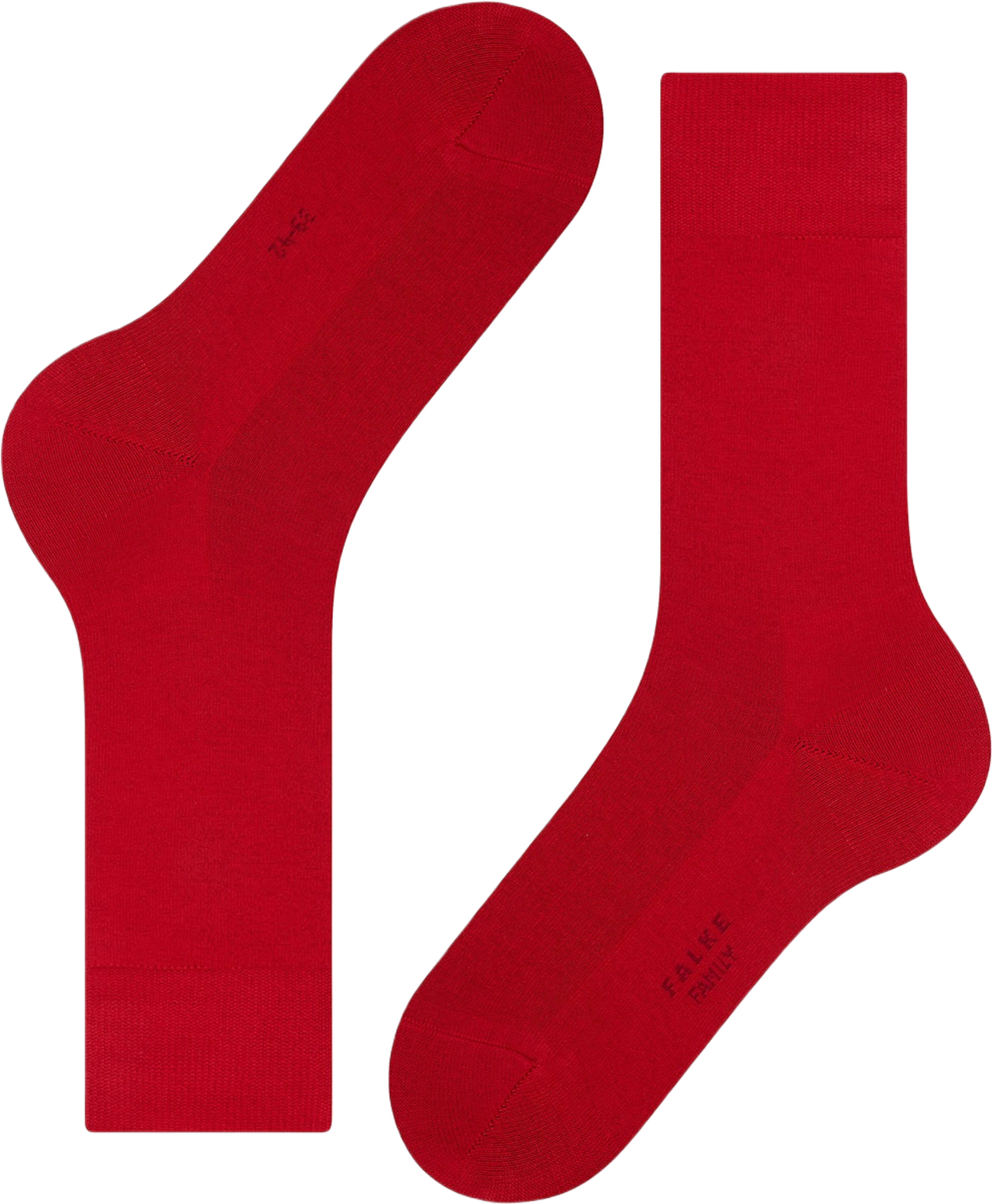 Family Socks, från Falke, i färgen Scarlet. Klicka för att öppna bilden i stort format
