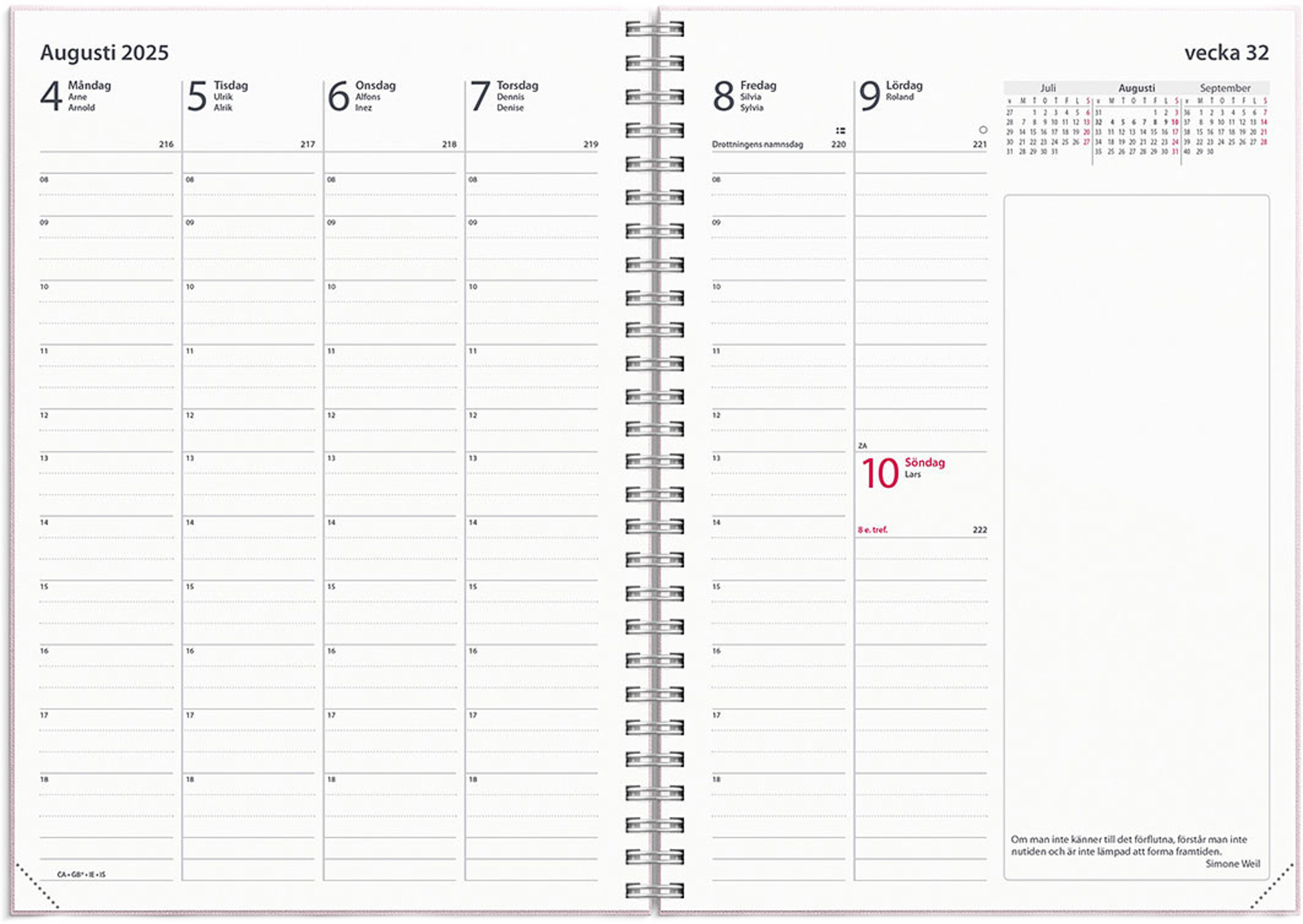 Kalender 2025 Business Textile