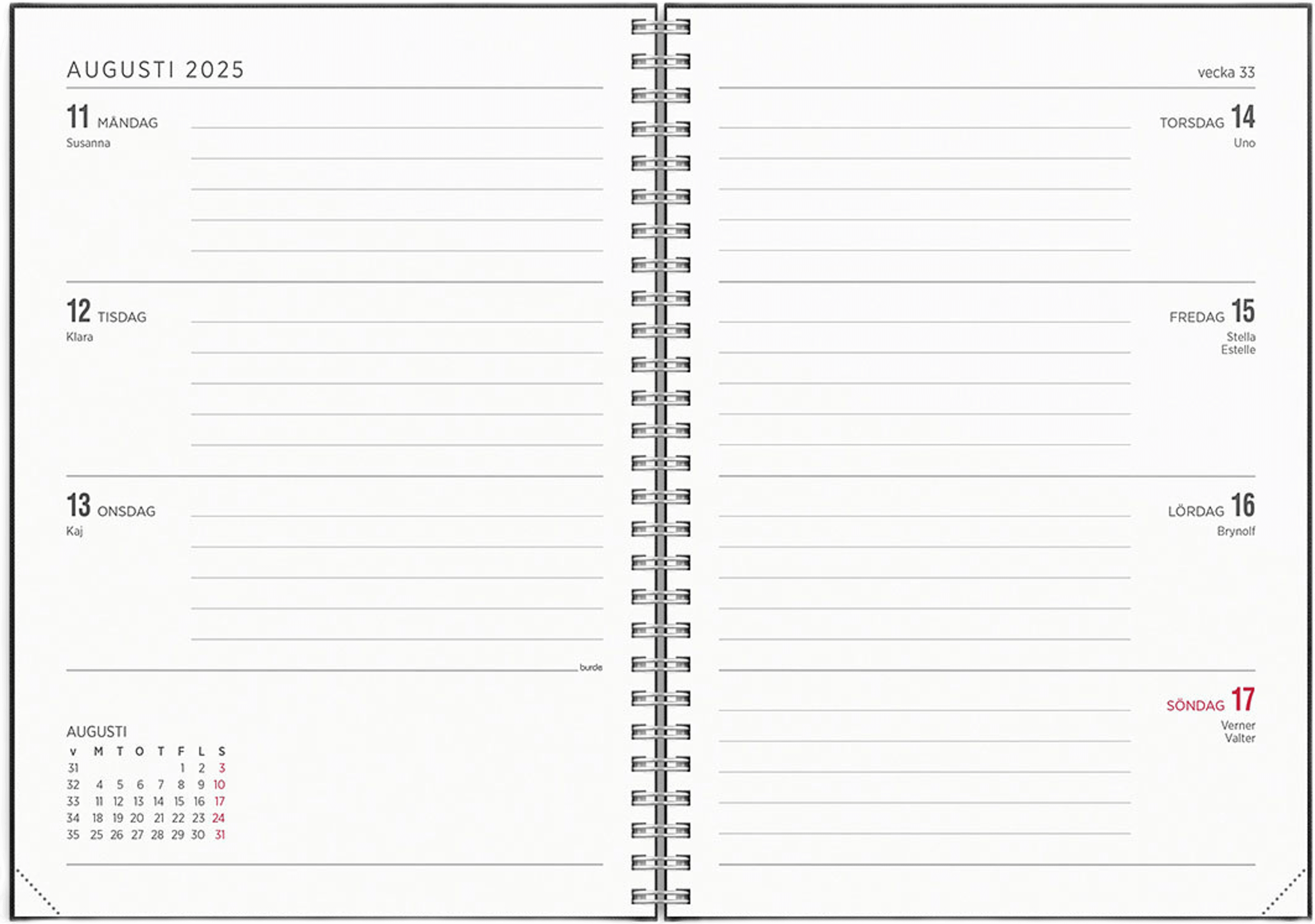 Kalender 2025 Senator A5 Textile