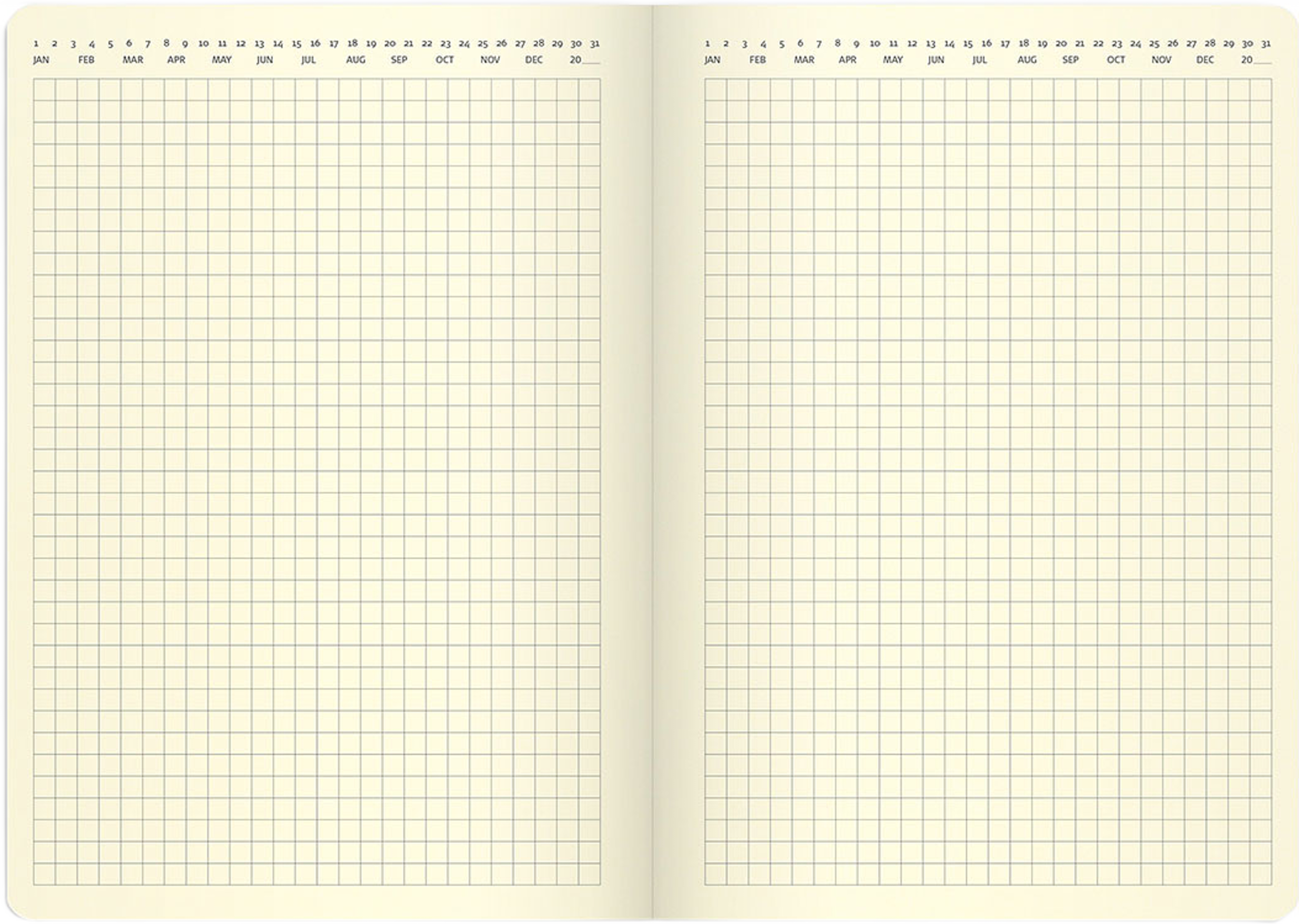 Kalender 2025 Stor Veckokalender Forma Deluxe Brun