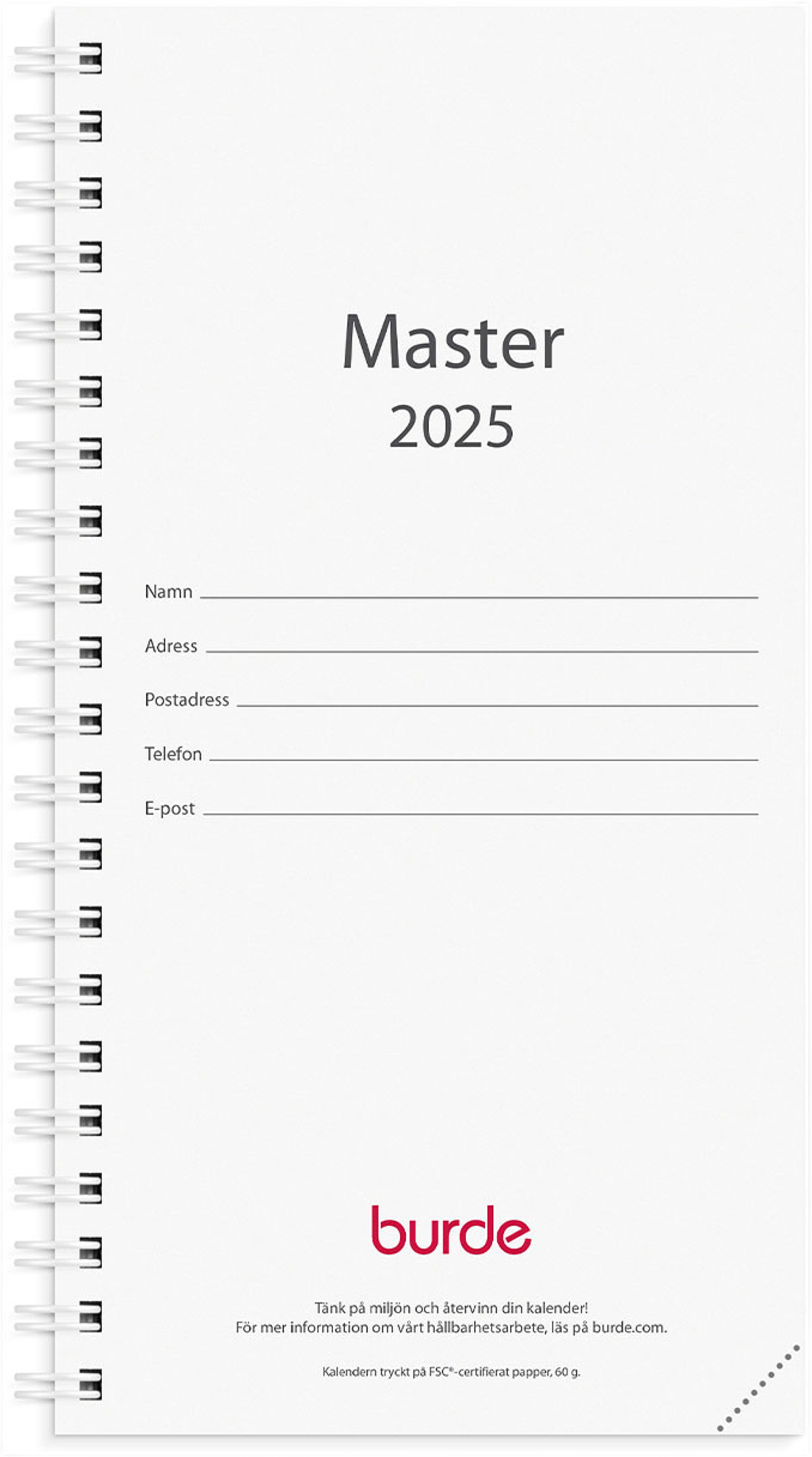 Kalender 2025 Master Refill