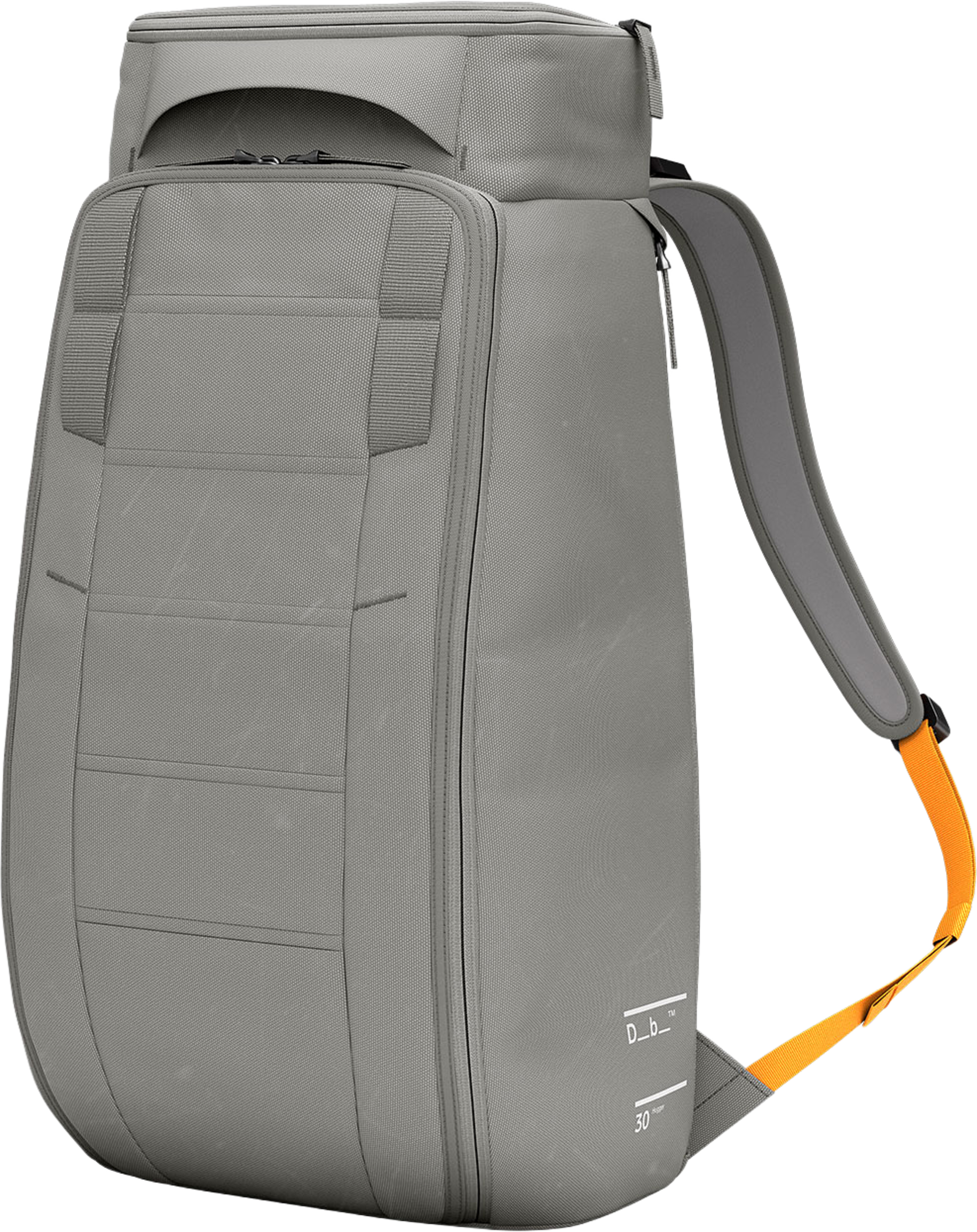Hugger Backpack 30L, från DB, i färgen Sand Grey. Klicka för att öppna bilden i stort format
