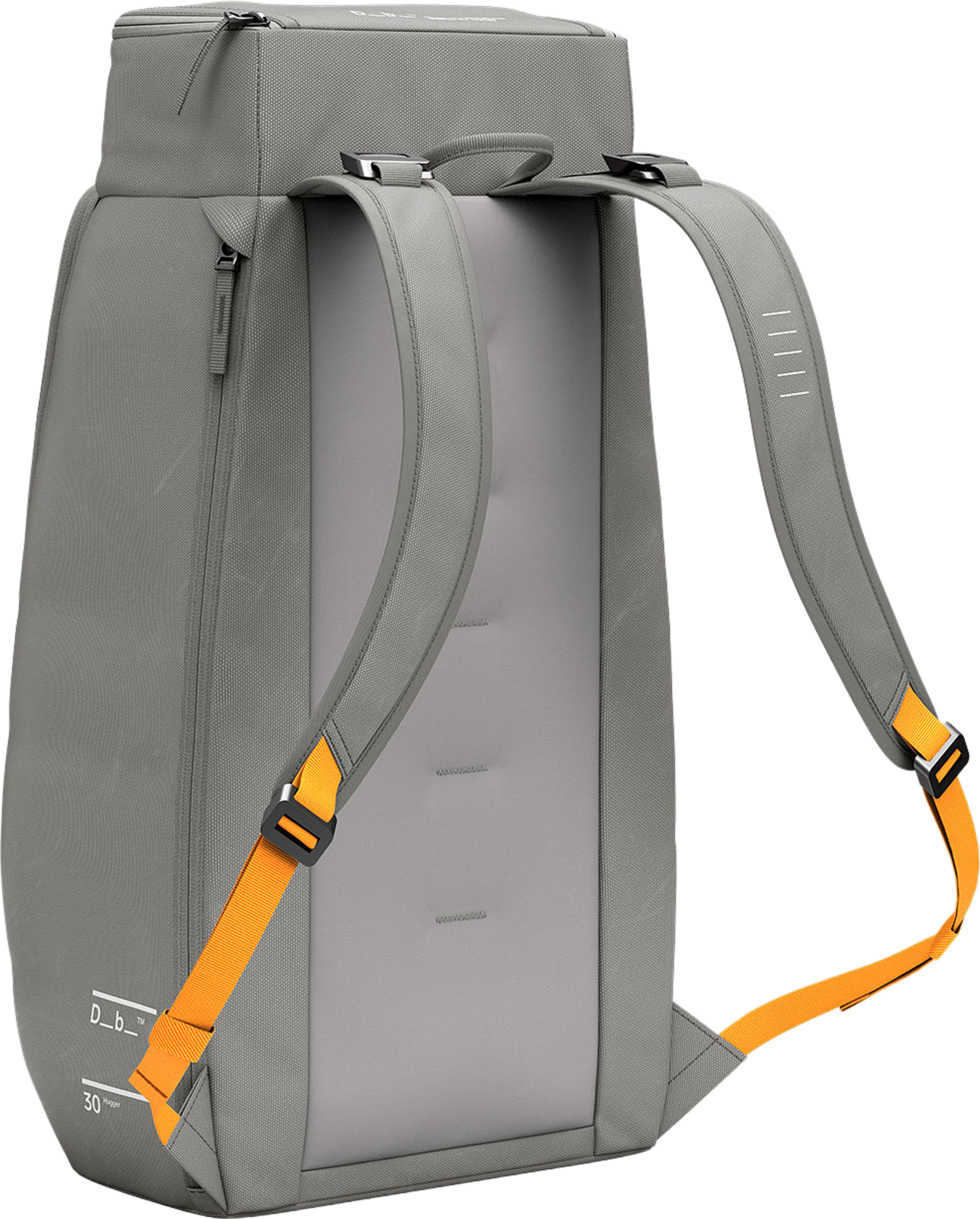 Hugger Backpack 30L, från DB, i färgen Sand Grey. Klicka för att öppna bilden i stort format