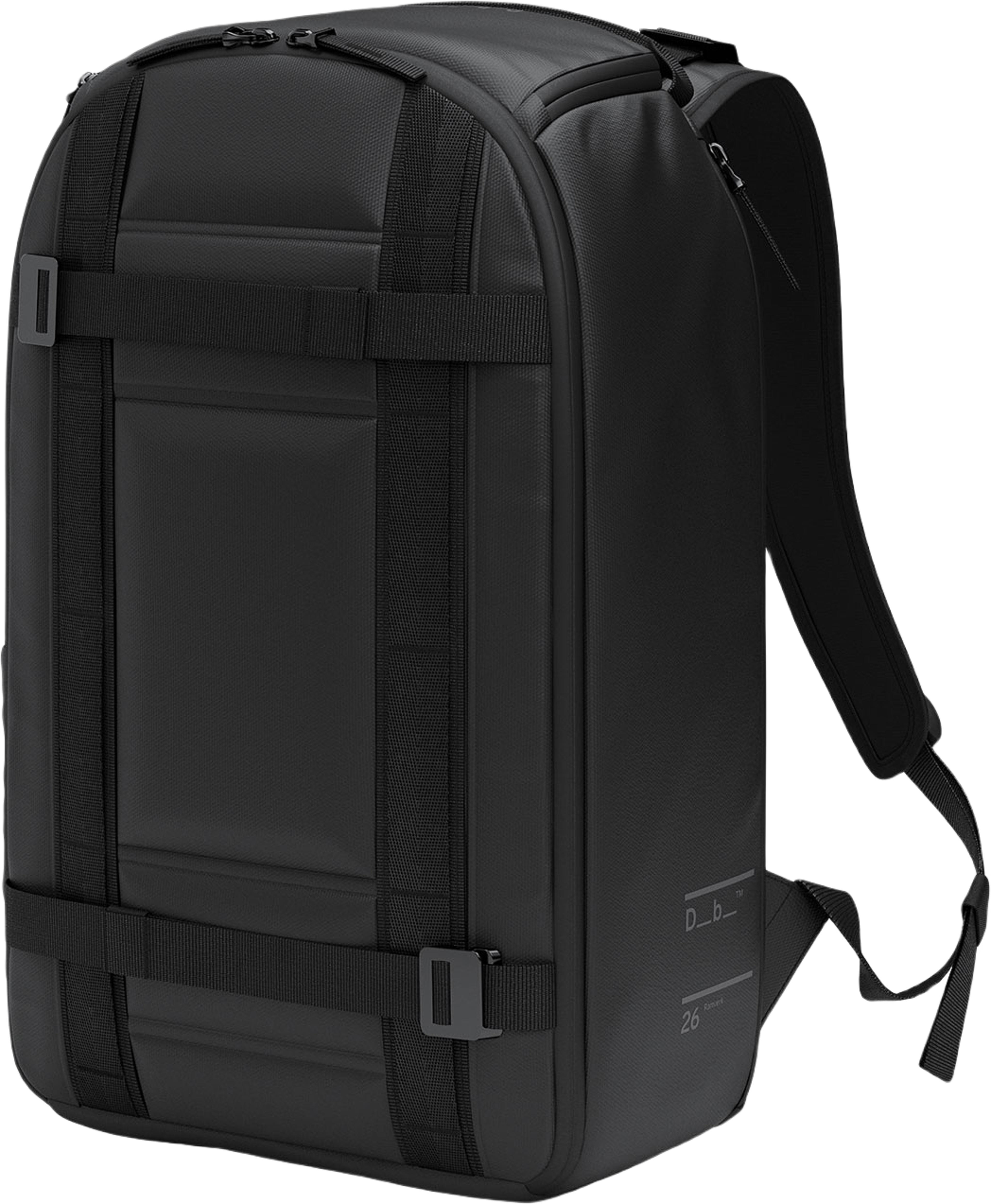 Ramverk Backpack 26L, från DB, i färgen Black Out. Klicka för att öppna bilden i stort format