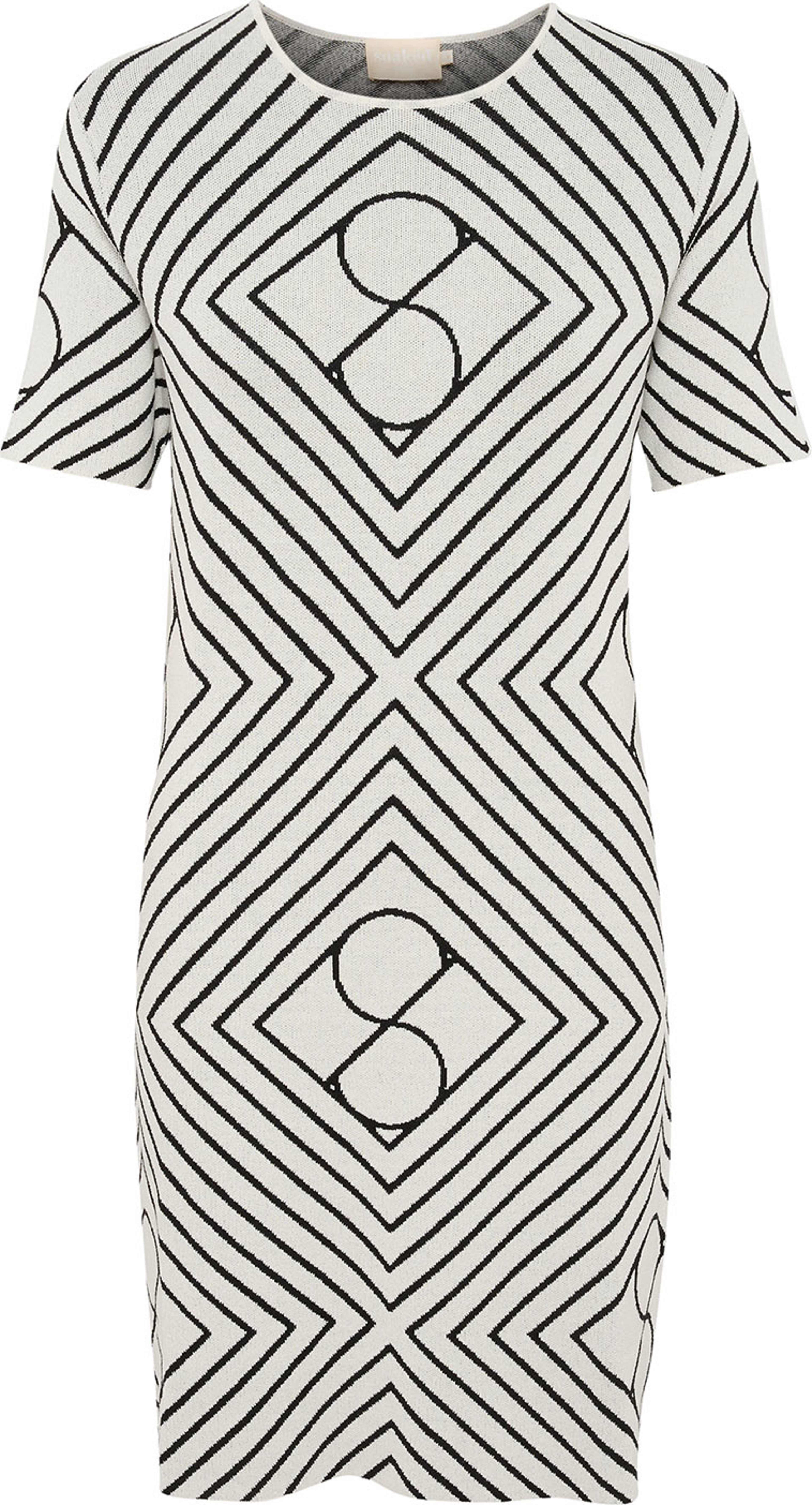 SLClare Dress, från Soaked In Luxury, i färgen White And Black Monogram. Klicka för att öppna bilden i stort format