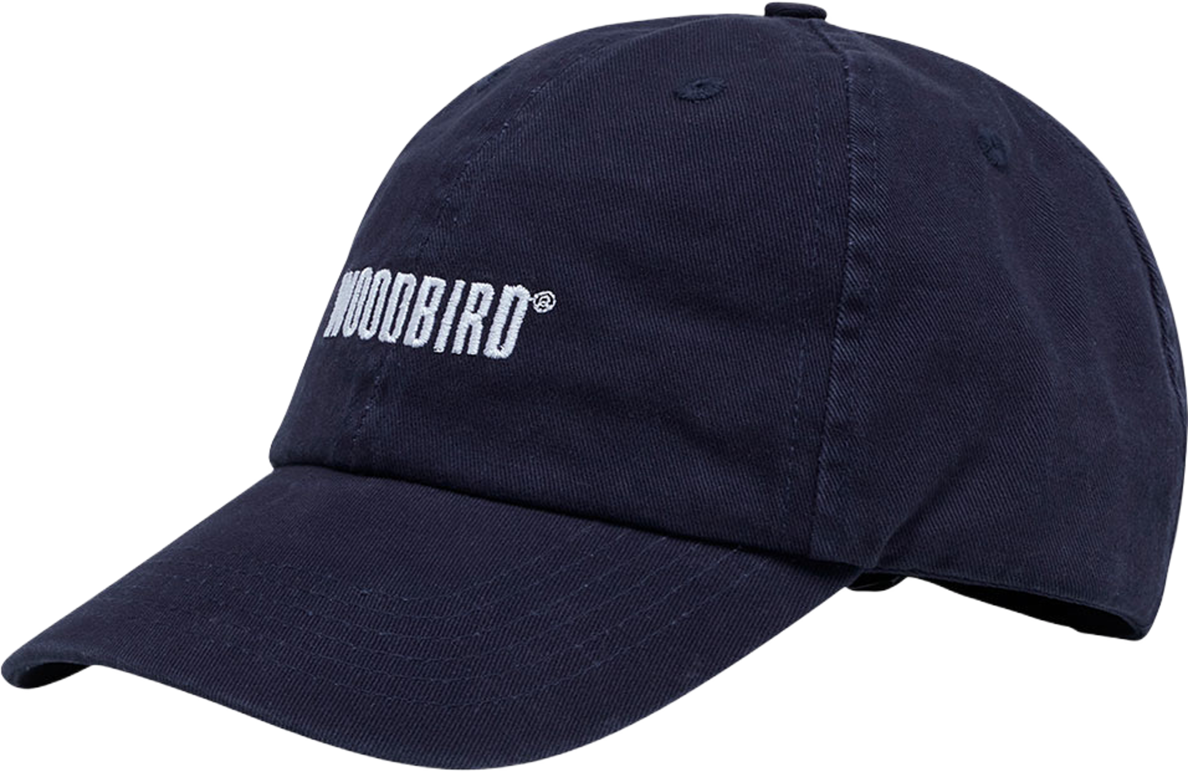 Core Twill Cap, från Woodbird, i färgen Navy. Klicka för att öppna bilden i stort format
