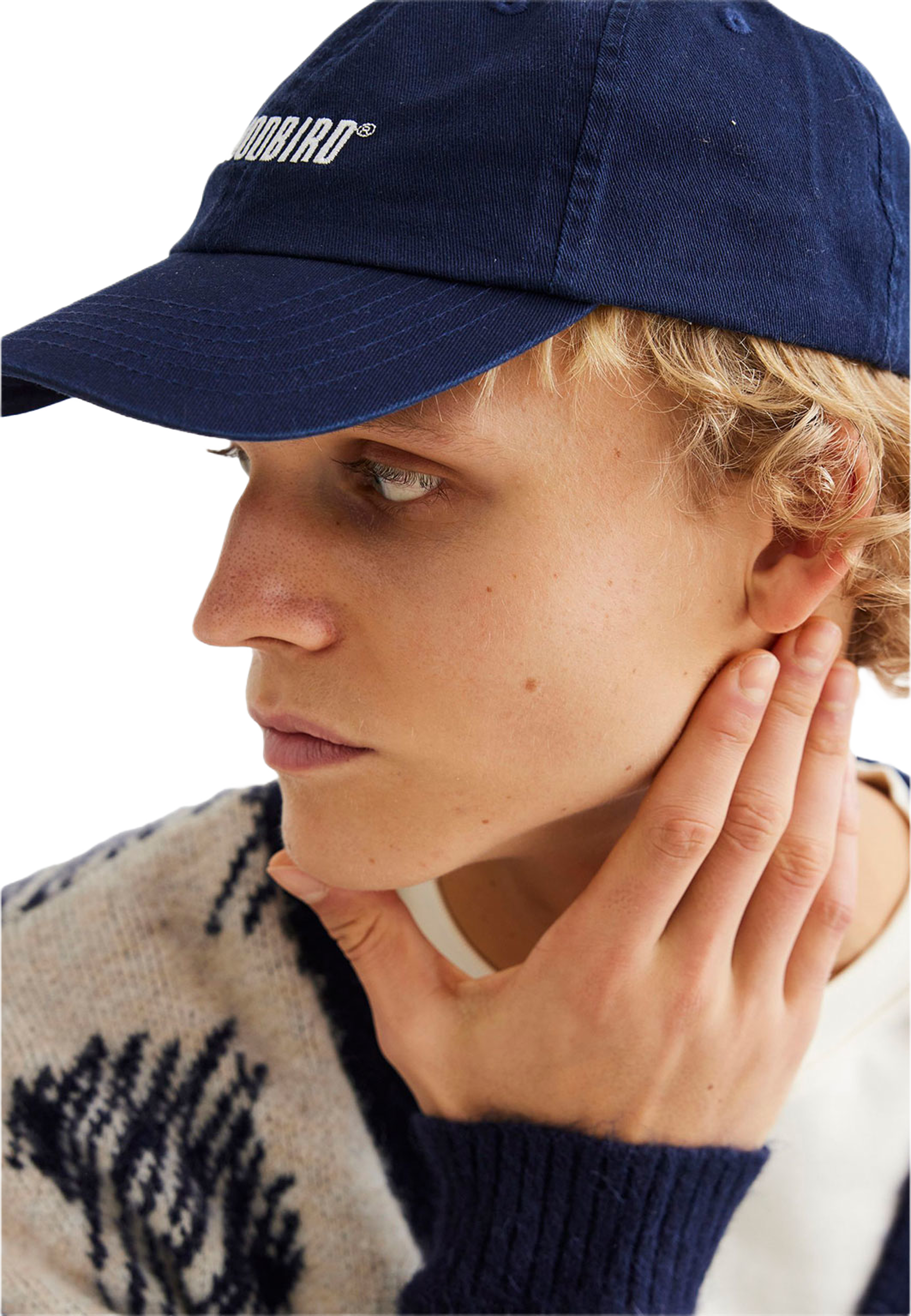 Core Twill Cap, från Woodbird, i färgen Navy. Klicka för att öppna bilden i stort format