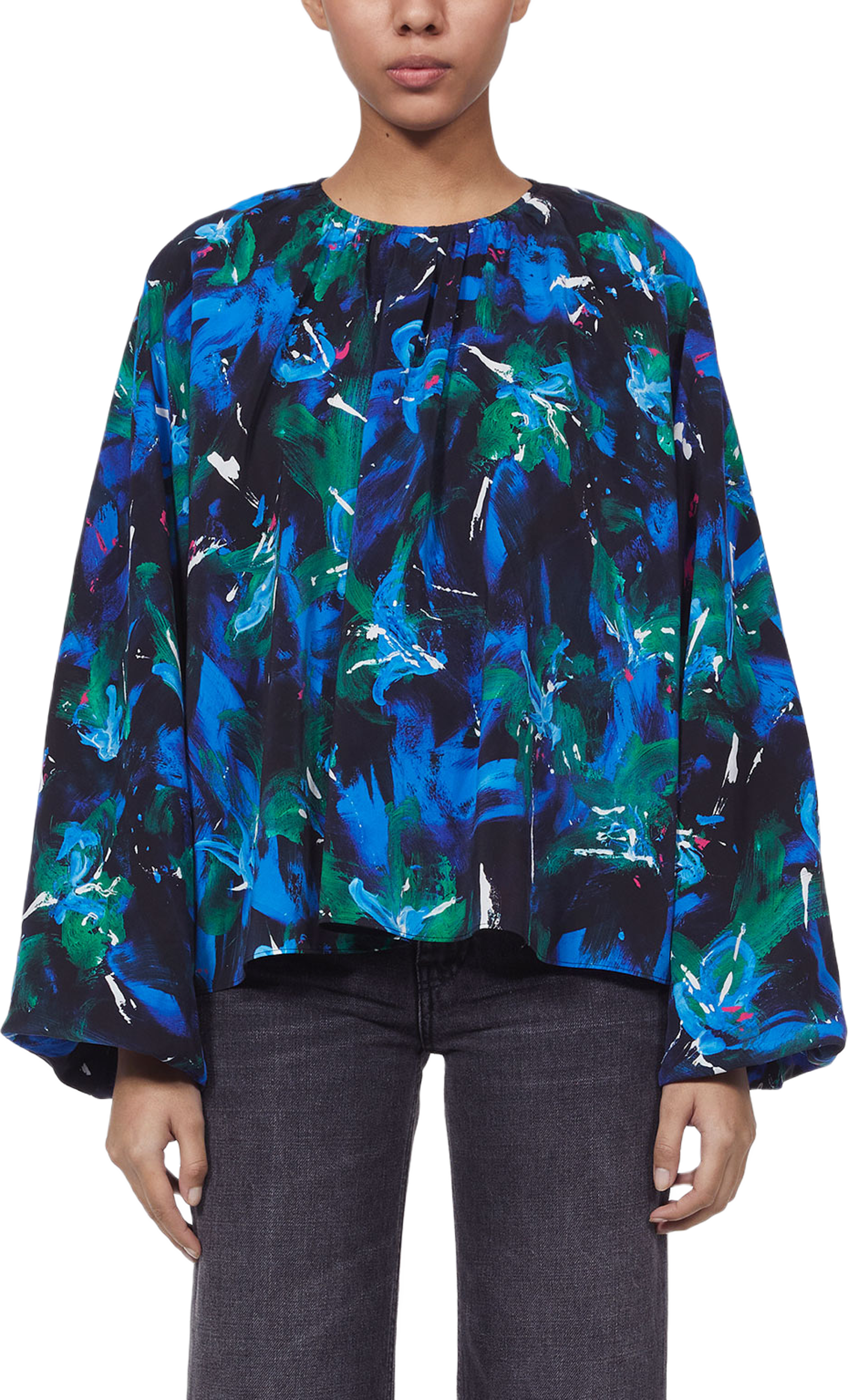 Marylin Silk Floral Blouse