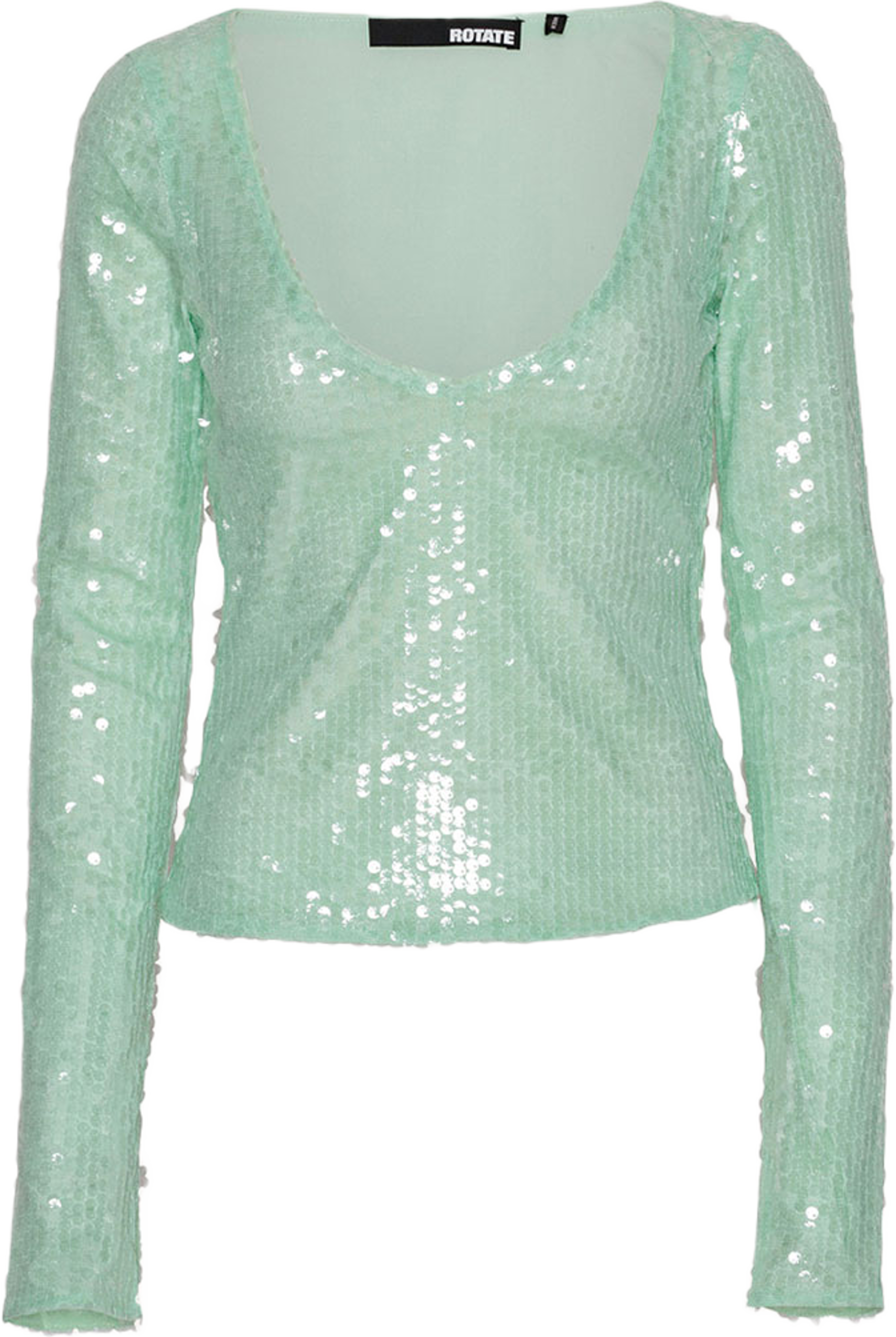 Sequins V-Neck Top