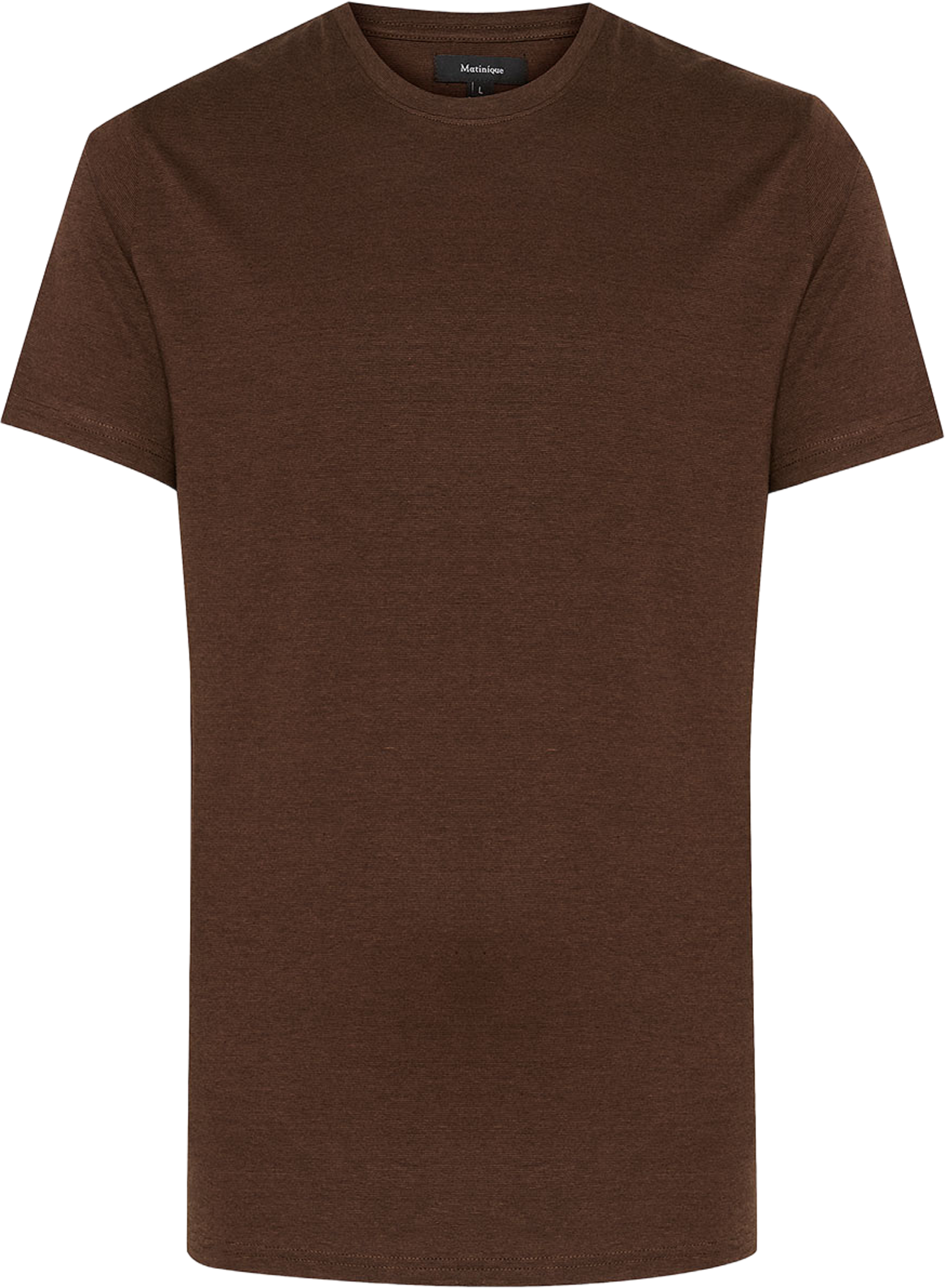 Jermane T-shirt, från Matinique, i färgen Nut. Klicka för att öppna bilden i stort format