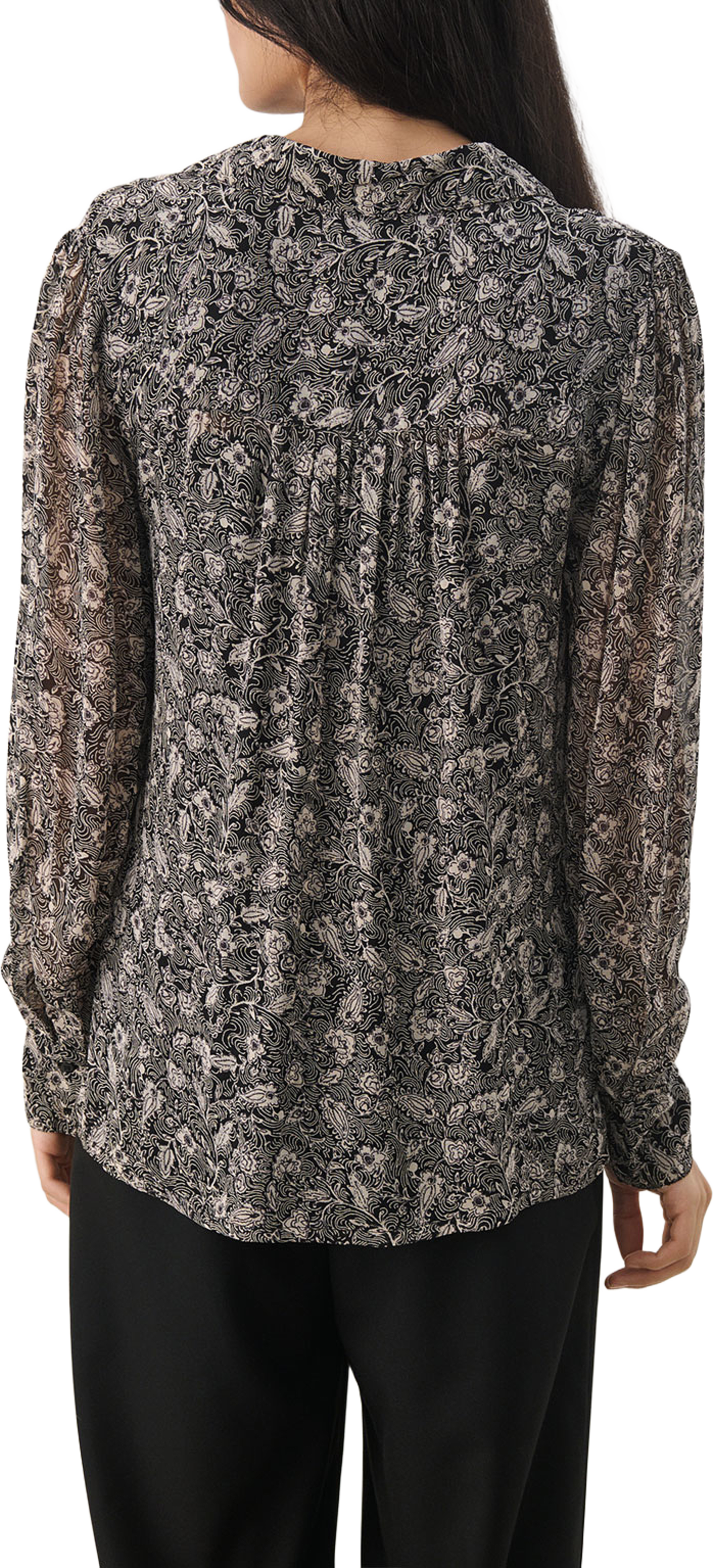 DelvinaPW SH, från Part Two, i färgen Black Leaf Print. Klicka för att öppna bilden i stort format