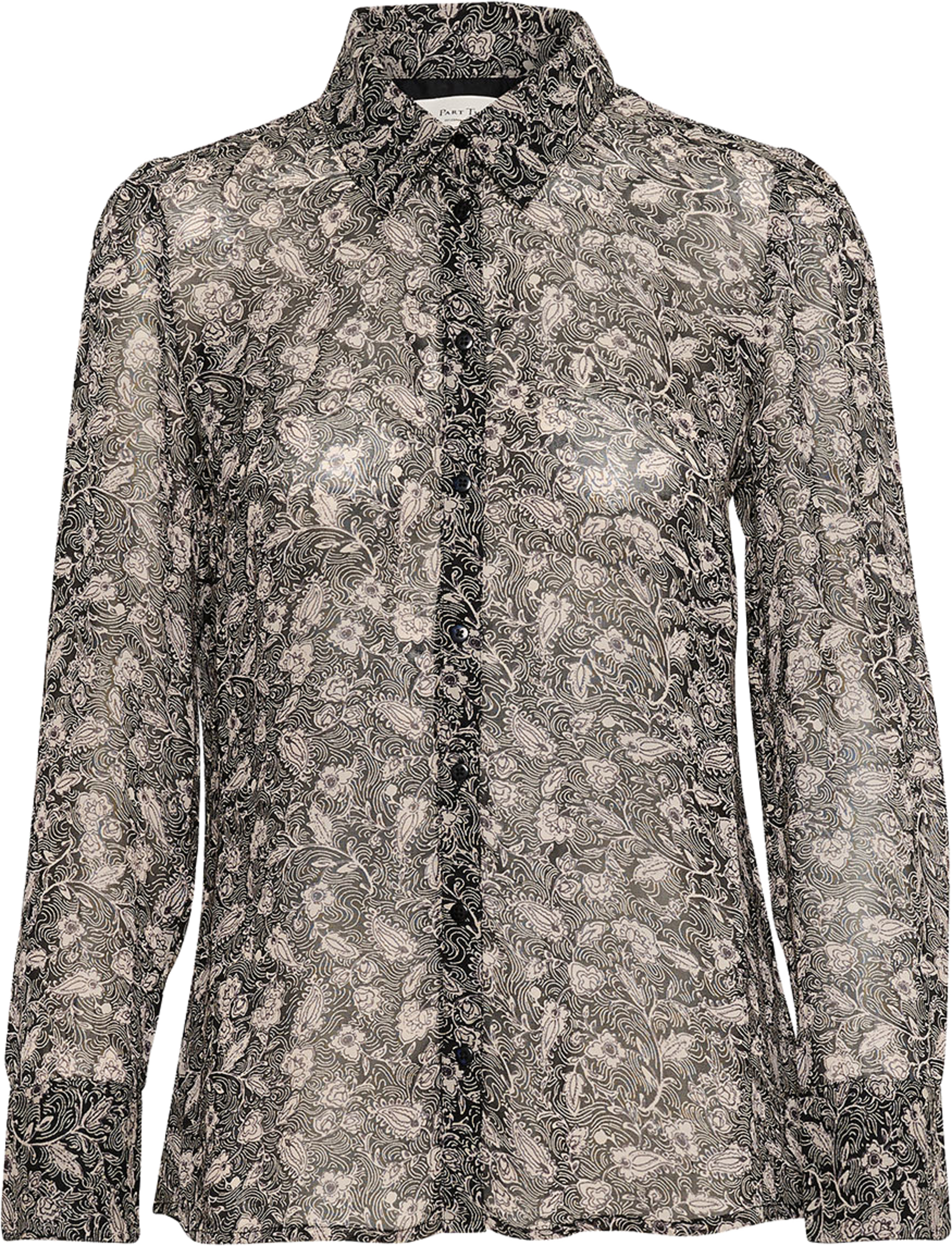 DelvinaPW SH, från Part Two, i färgen Black Leaf Print. Klicka för att öppna bilden i stort format