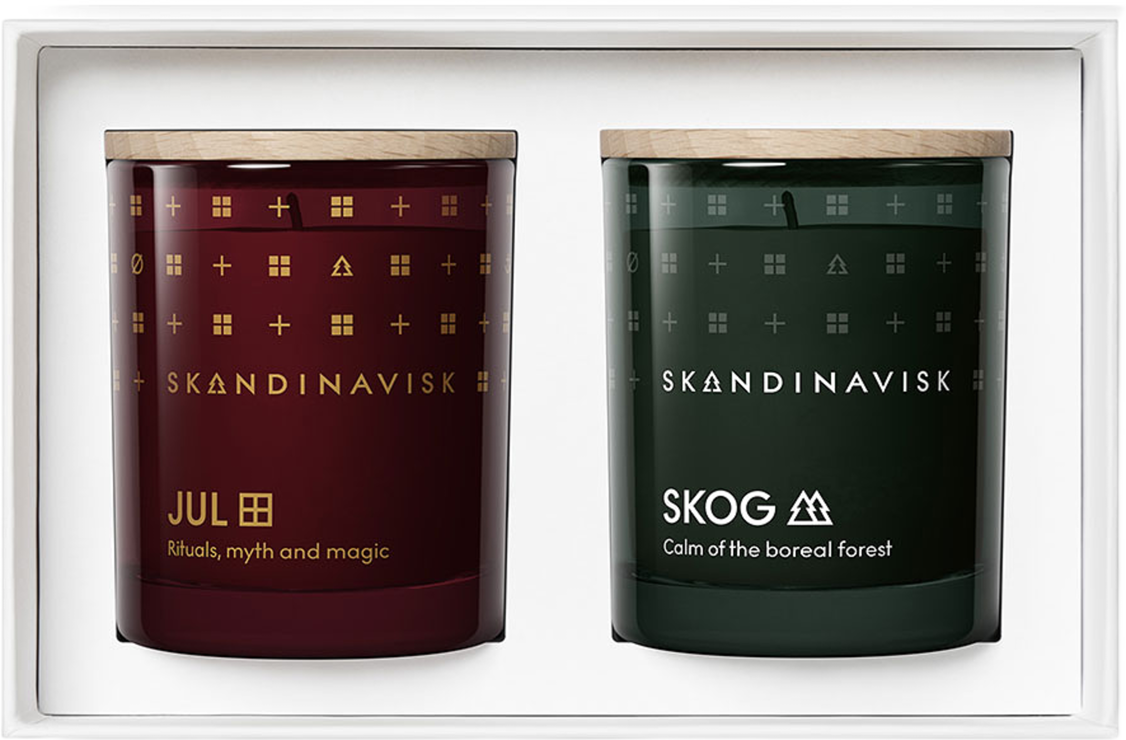 Yuletide, Presentförpackning Minidoftljus 65 gr x 2, från Skandinavisk, i färgen Multi-color.