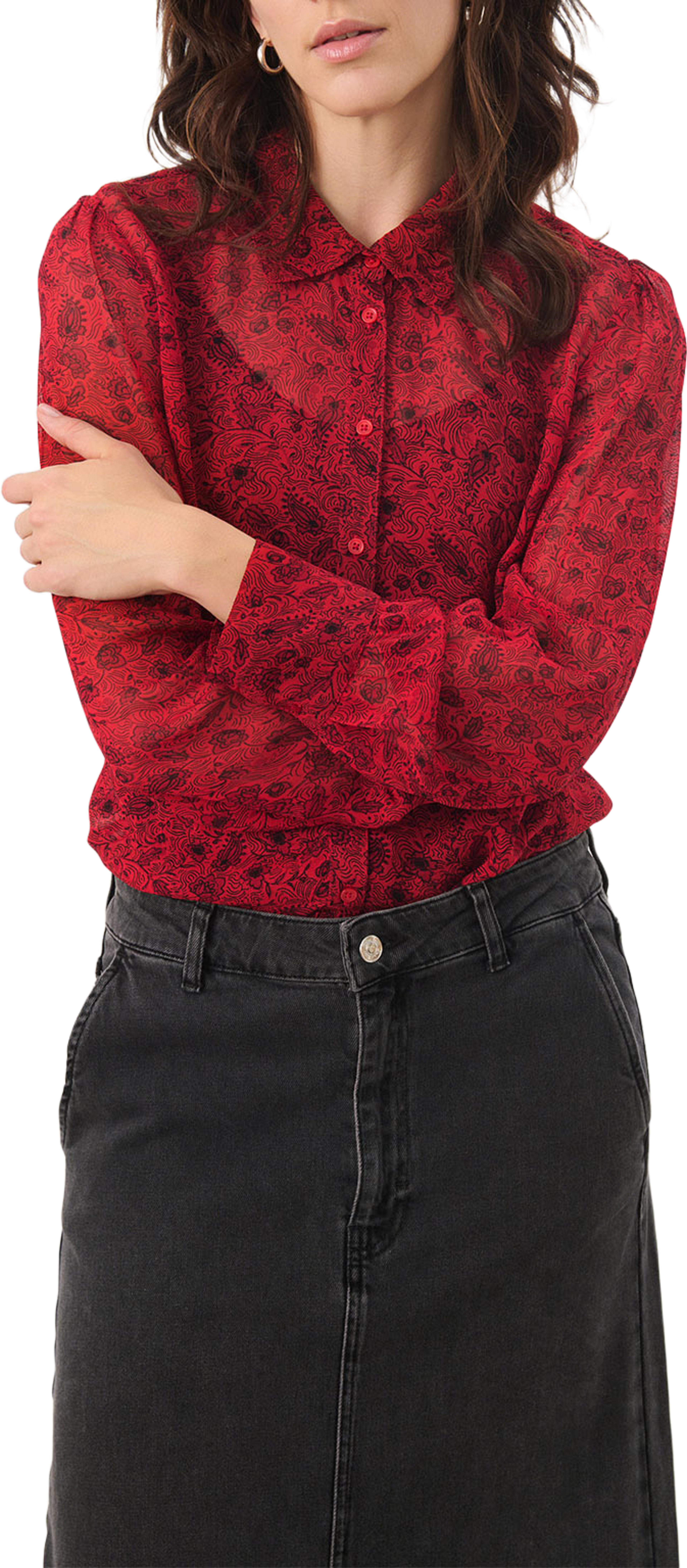 DelvinaPW SH, från Part Two, i färgen Salsa Leaf Print. Klicka för att öppna bilden i stort format