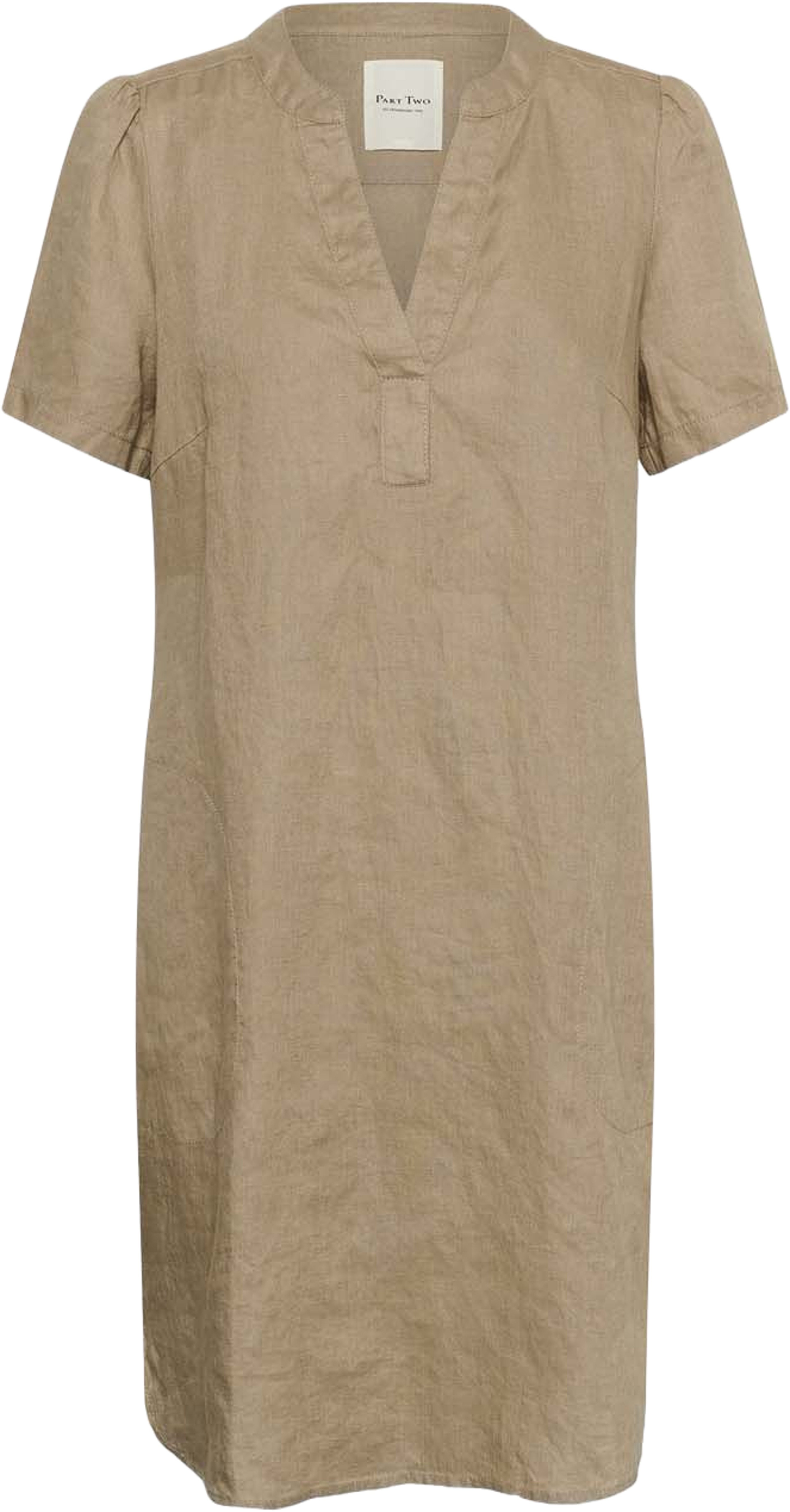 AminasePW Dress, från Part Two, i färgen Desert Taupe. Klicka för att öppna bilden i stort format