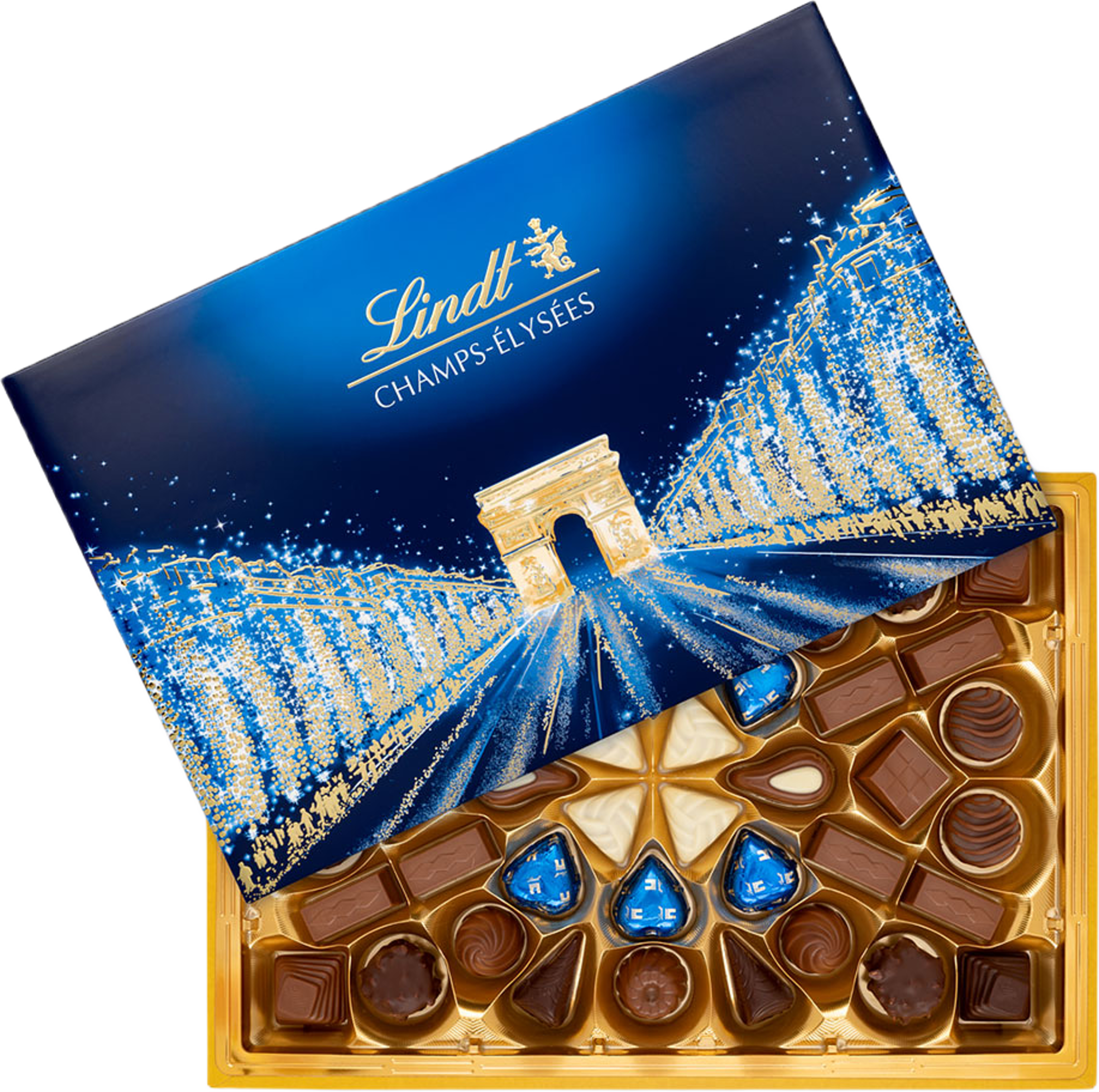 CHAMPS-ÉLYSÉES 469g, från Lindt, i färgen Blue. Klicka för att öppna bilden i stort format