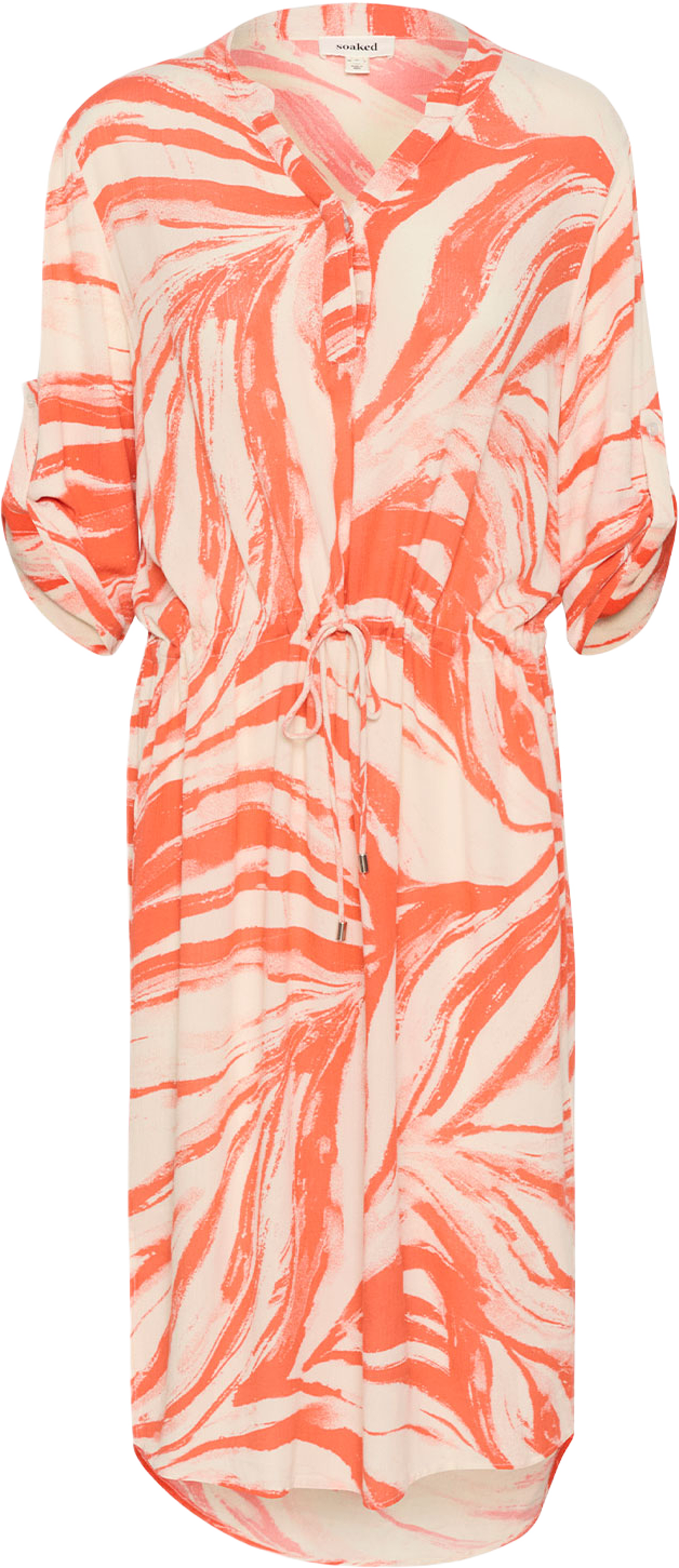 Klänning, Zaya, från Soaked In Luxury, i färgen Hot Coral Wave. Klicka för att öppna bilden i stort format