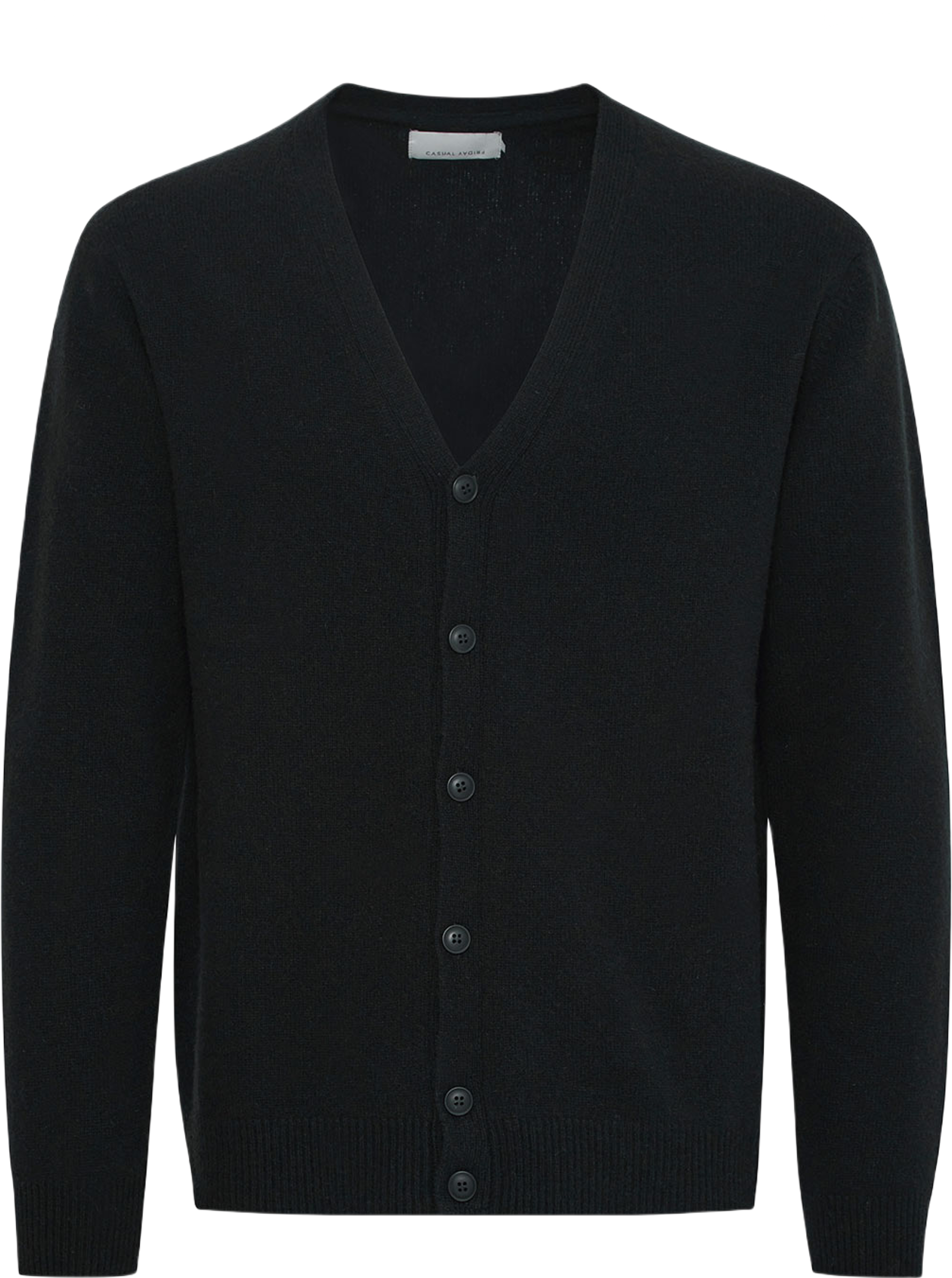 Cfkarl Lambswool Cardigan Pullover, från Casual Friday, i färgen Dark Navy. Klicka för att öppna bilden i stort format