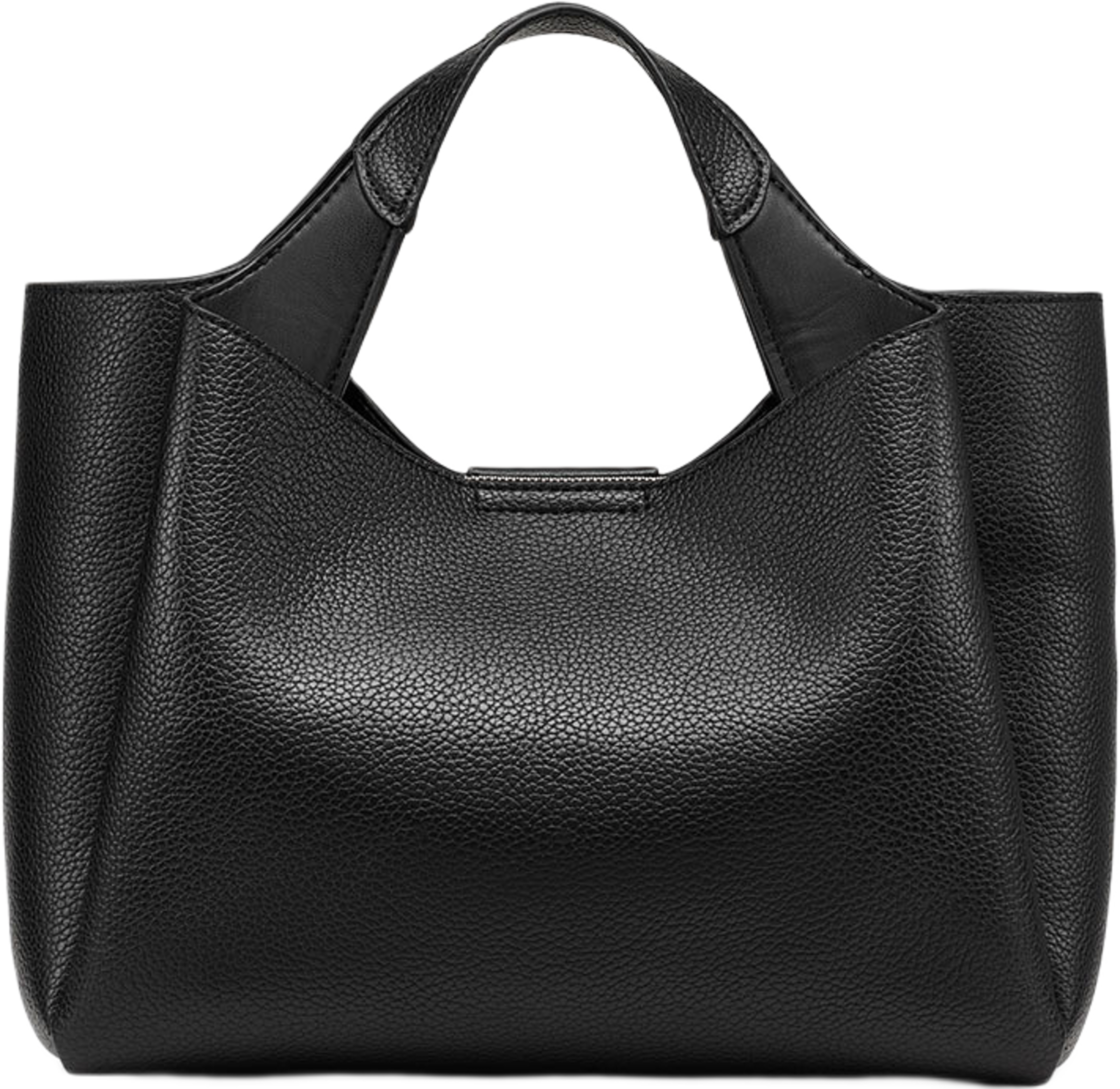 Willa Satchel, från DKNY, i färgen Black/Silver. Klicka för att öppna bilden i stort format