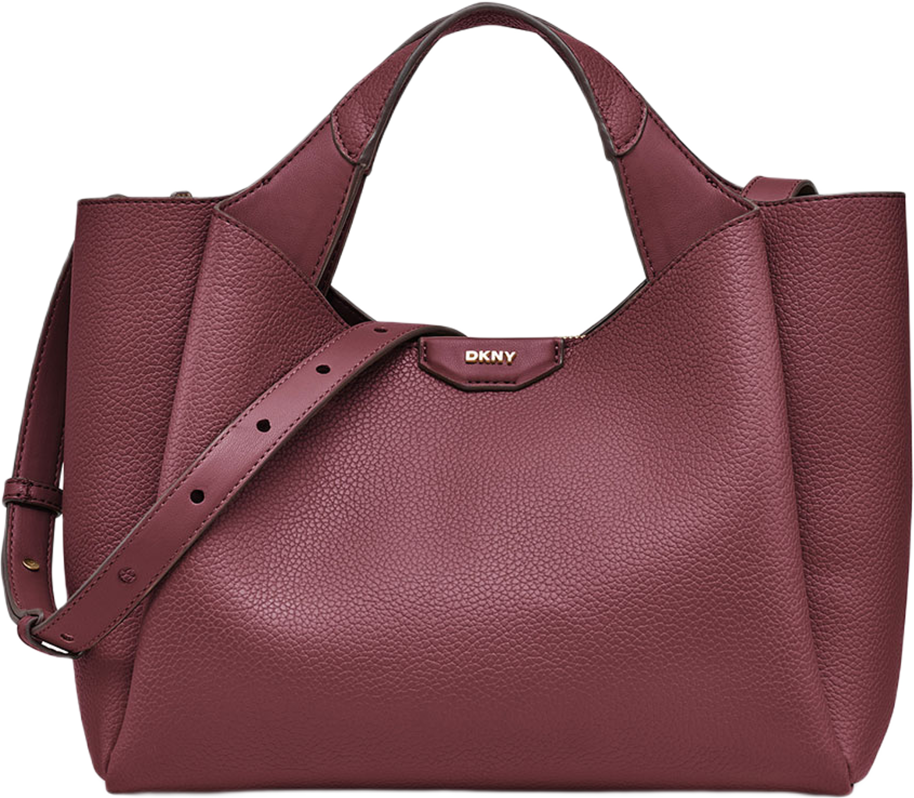Willa Satchel, från DKNY, i färgen Garnet. Klicka för att öppna bilden i stort format