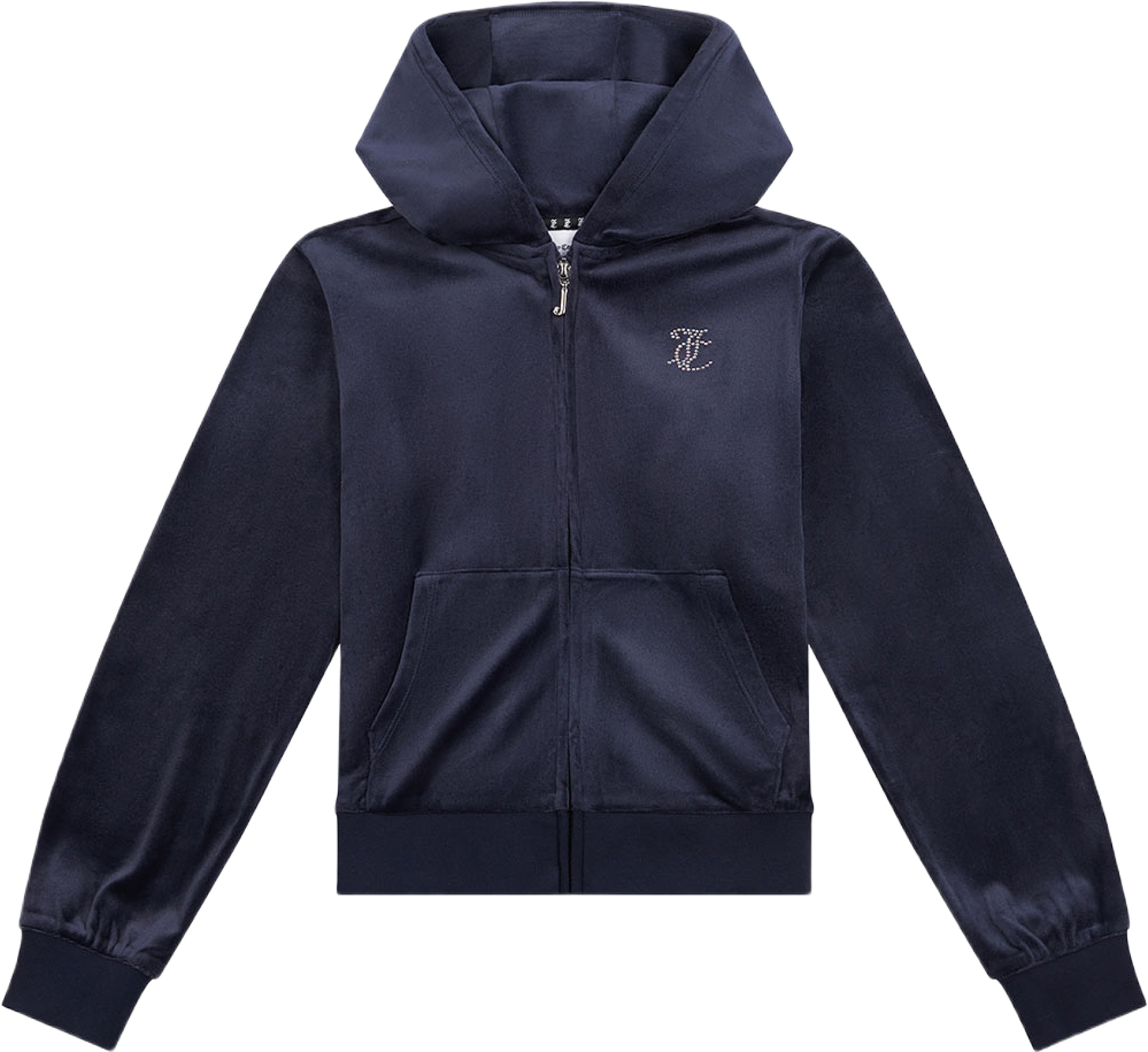 Diamante Zip Through Hoodie