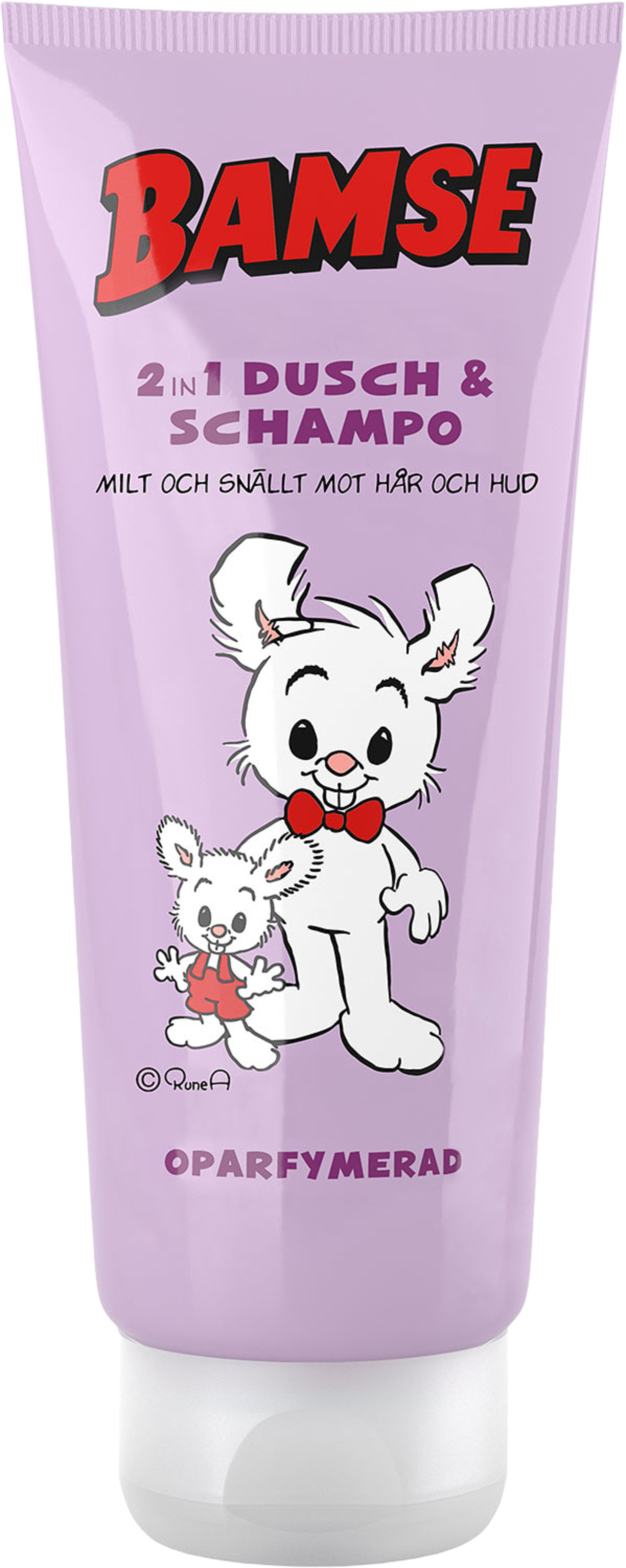 Bamse 2in 1 Dusch & Schampo, från Bamse Skincare. Klicka för att öppna bilden i stort format
