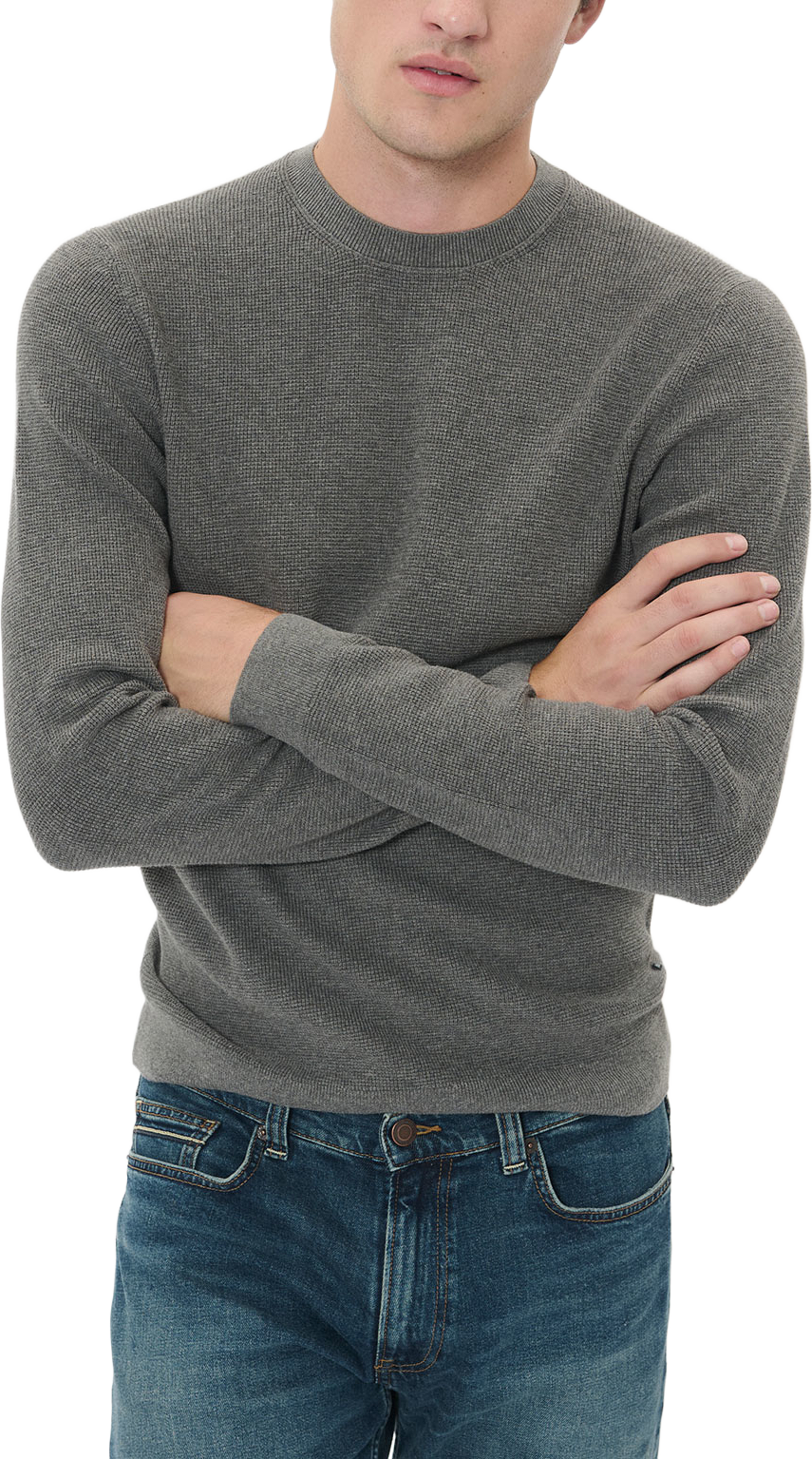 MAlagoon Pullover, från Matinique, i färgen Medium Grey Melange.