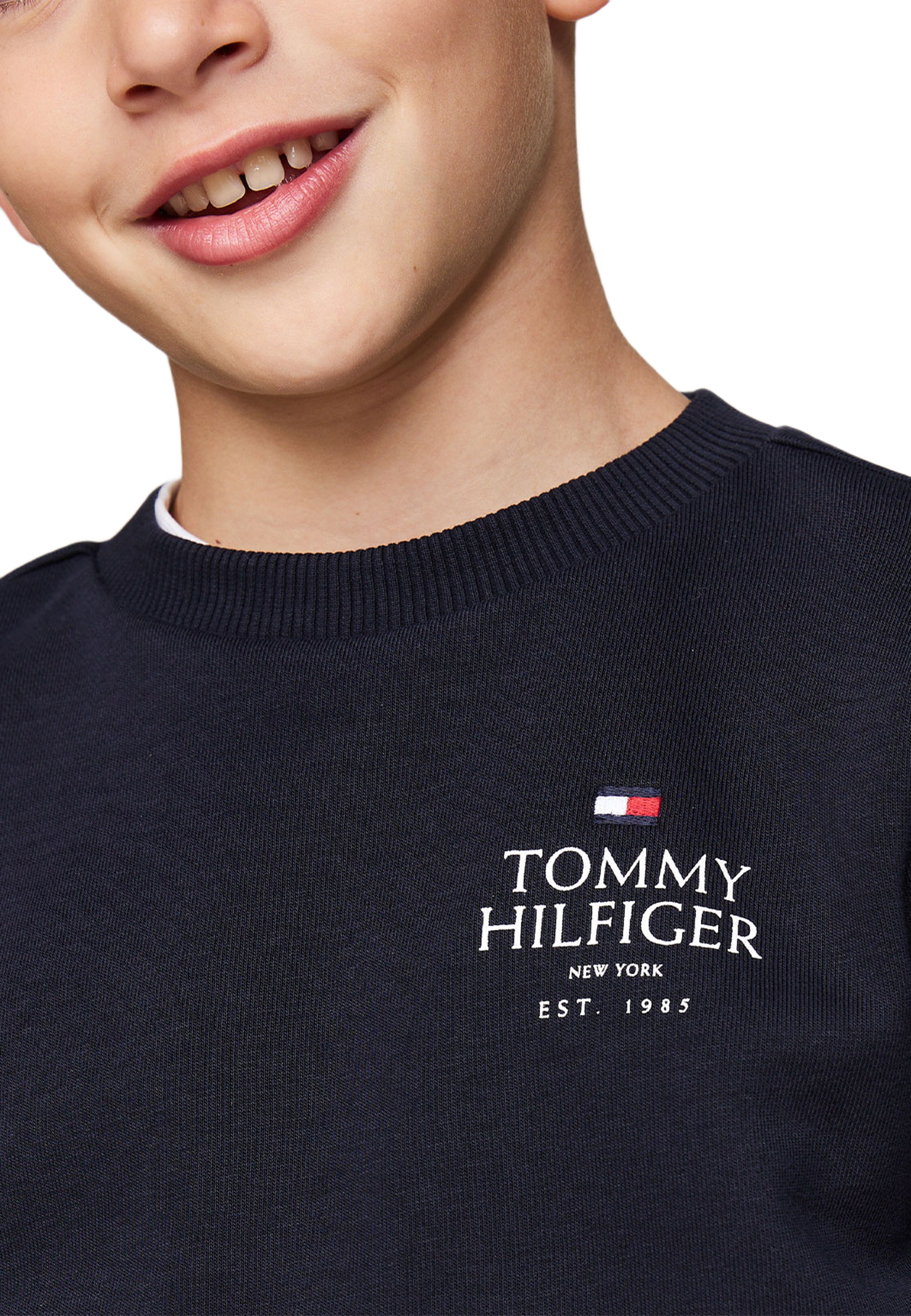 Th Logo Puff Embr Reg Sweatshirt