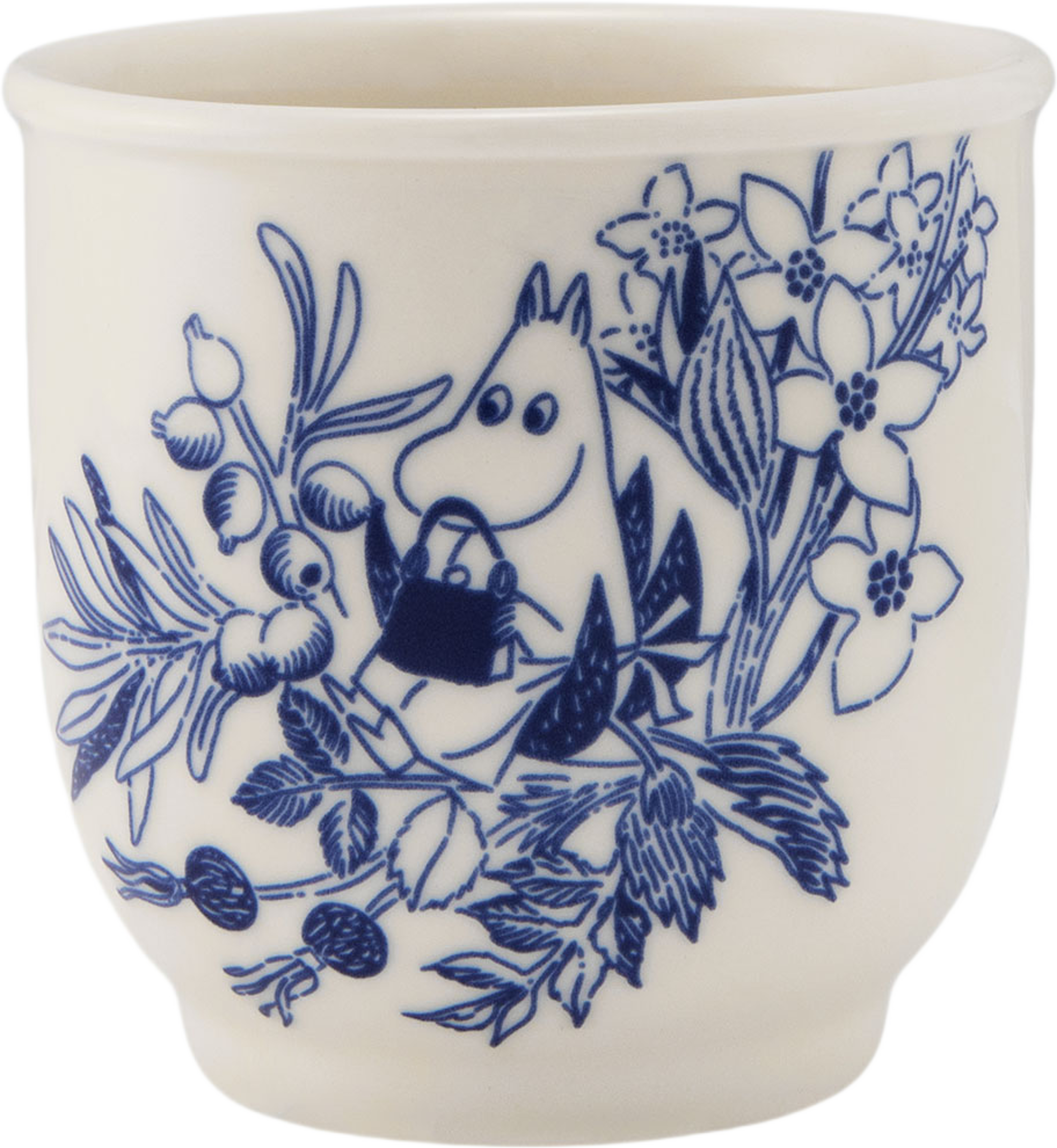 Temugg Moomin, från Moomin Arabia, i färgen Blå/Vit. Klicka för att öppna bilden i stort format