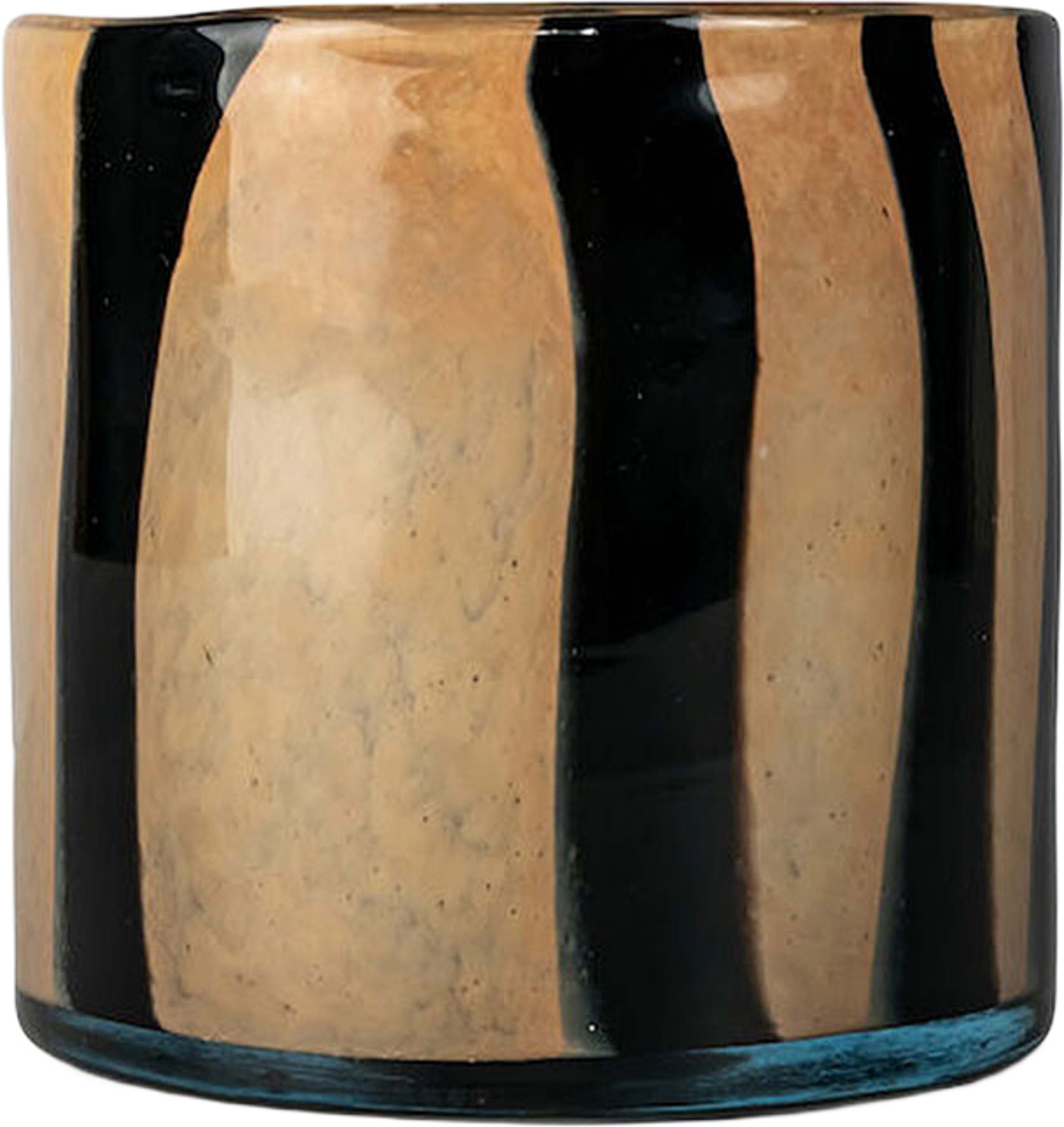 Ljuslykta Calore Curve M, från Byon, i färgen Black/Beige. Klicka för att öppna bilden i stort format