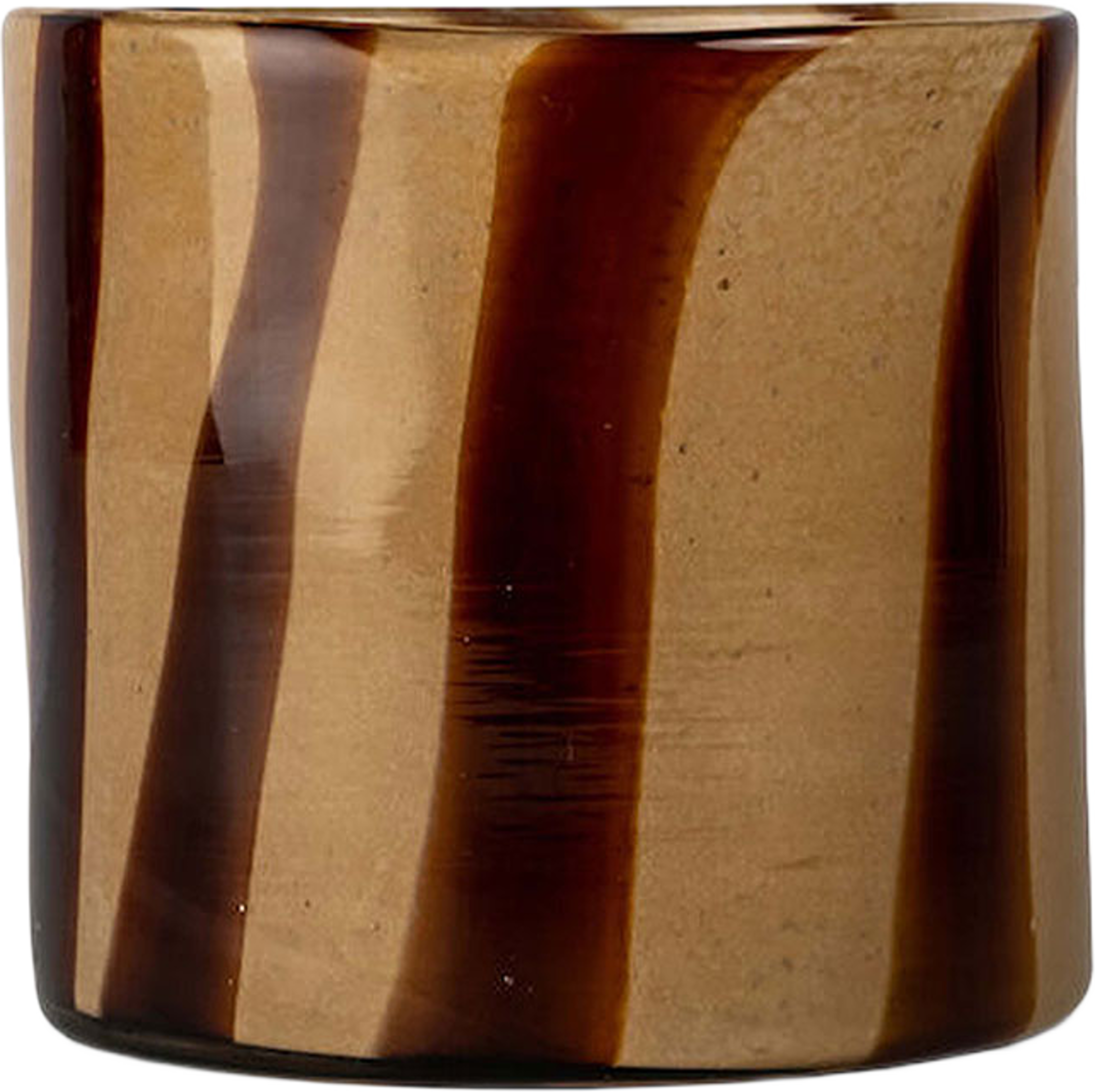 Ljuslykta Calore Curve M, från Byon, i färgen Brown/Beige. Klicka för att öppna bilden i stort format