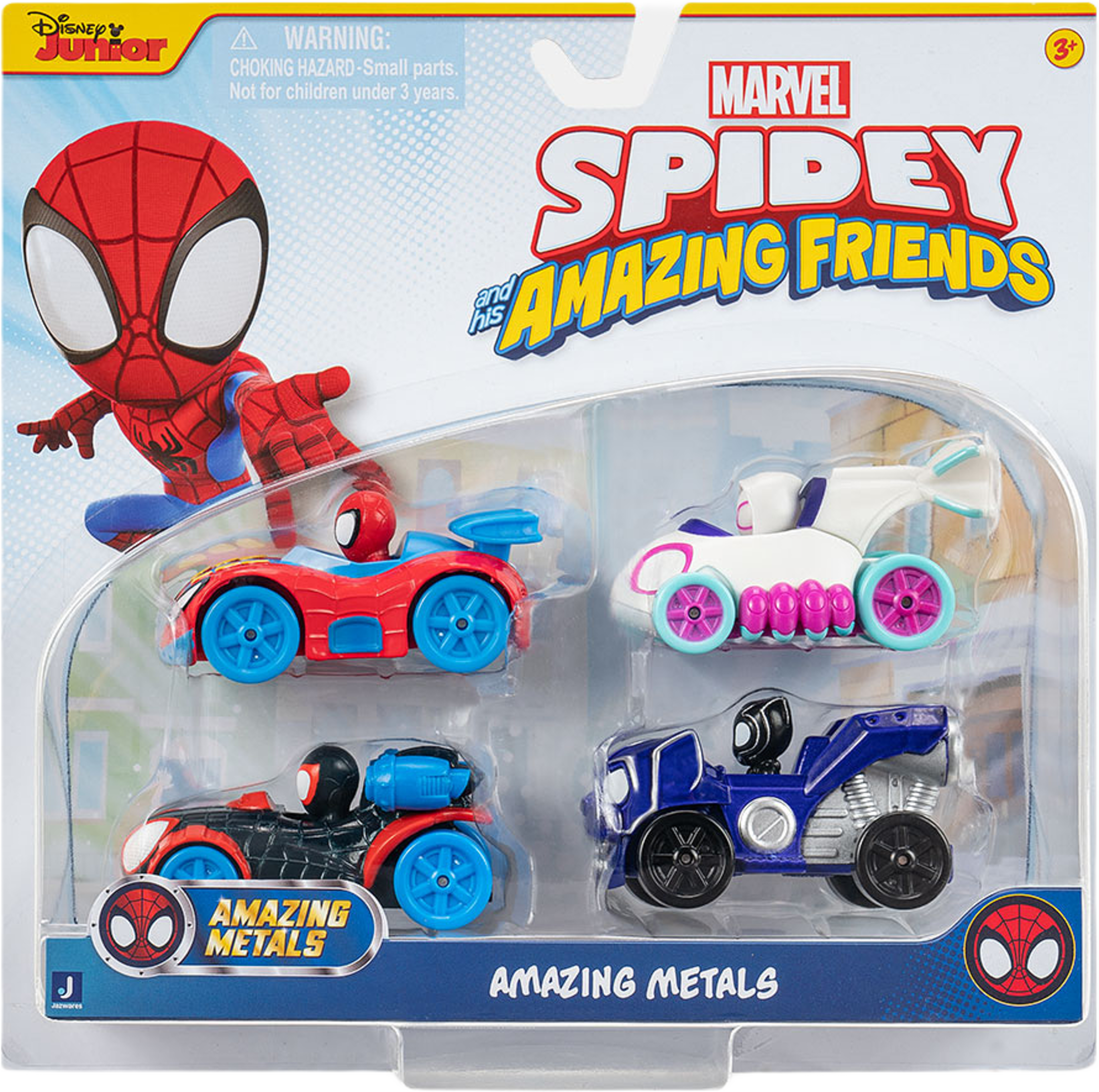 Spidey Amazing Metals Car 4 Pk