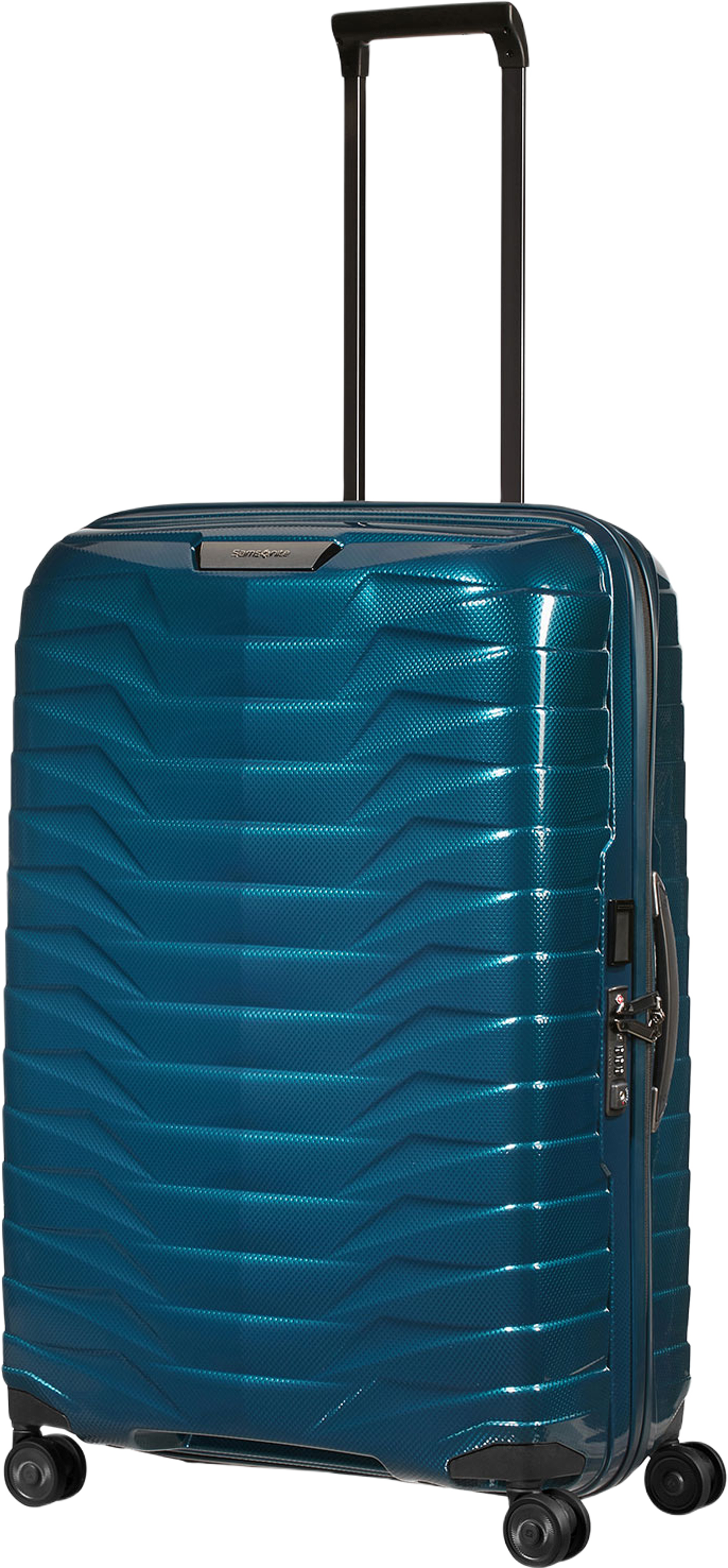 Proxis Resväska med 4 hjul 75 cm, från Samsonite, i färgen Petrol Blue. Klicka för att öppna bilden i stort format