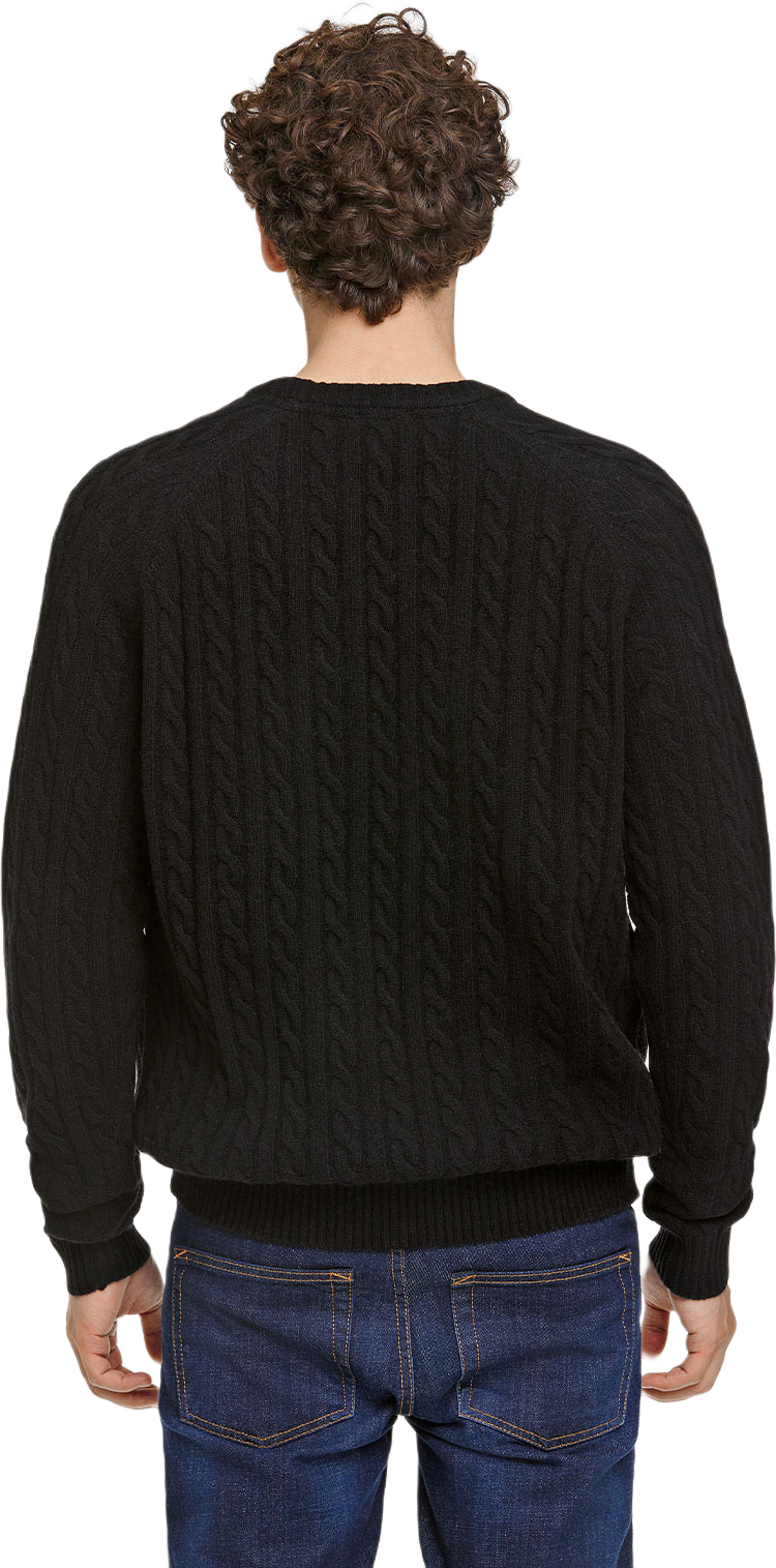 Lambswool Raglan Cable O-Neck