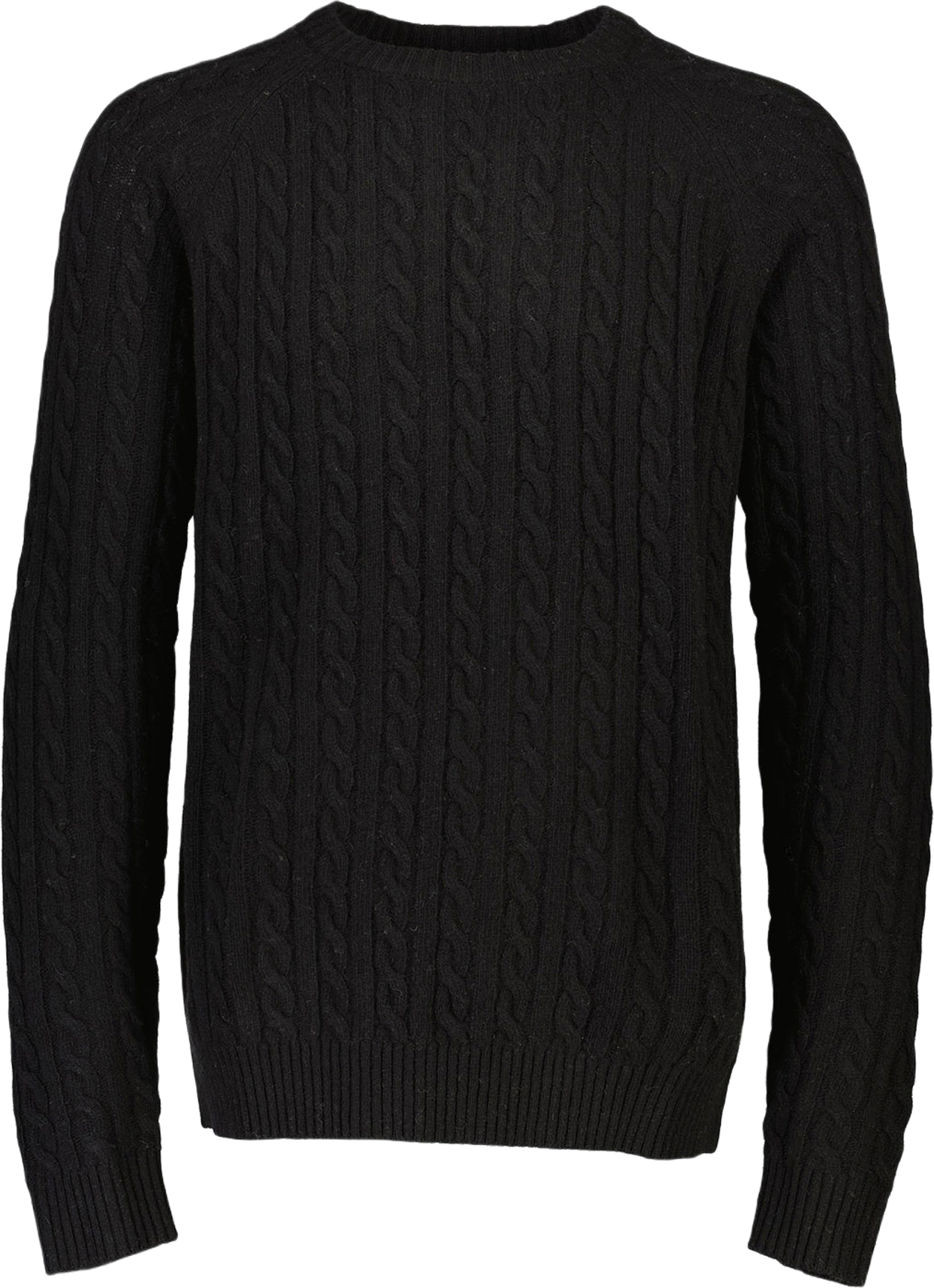 Lambswool Raglan Cable O-Neck