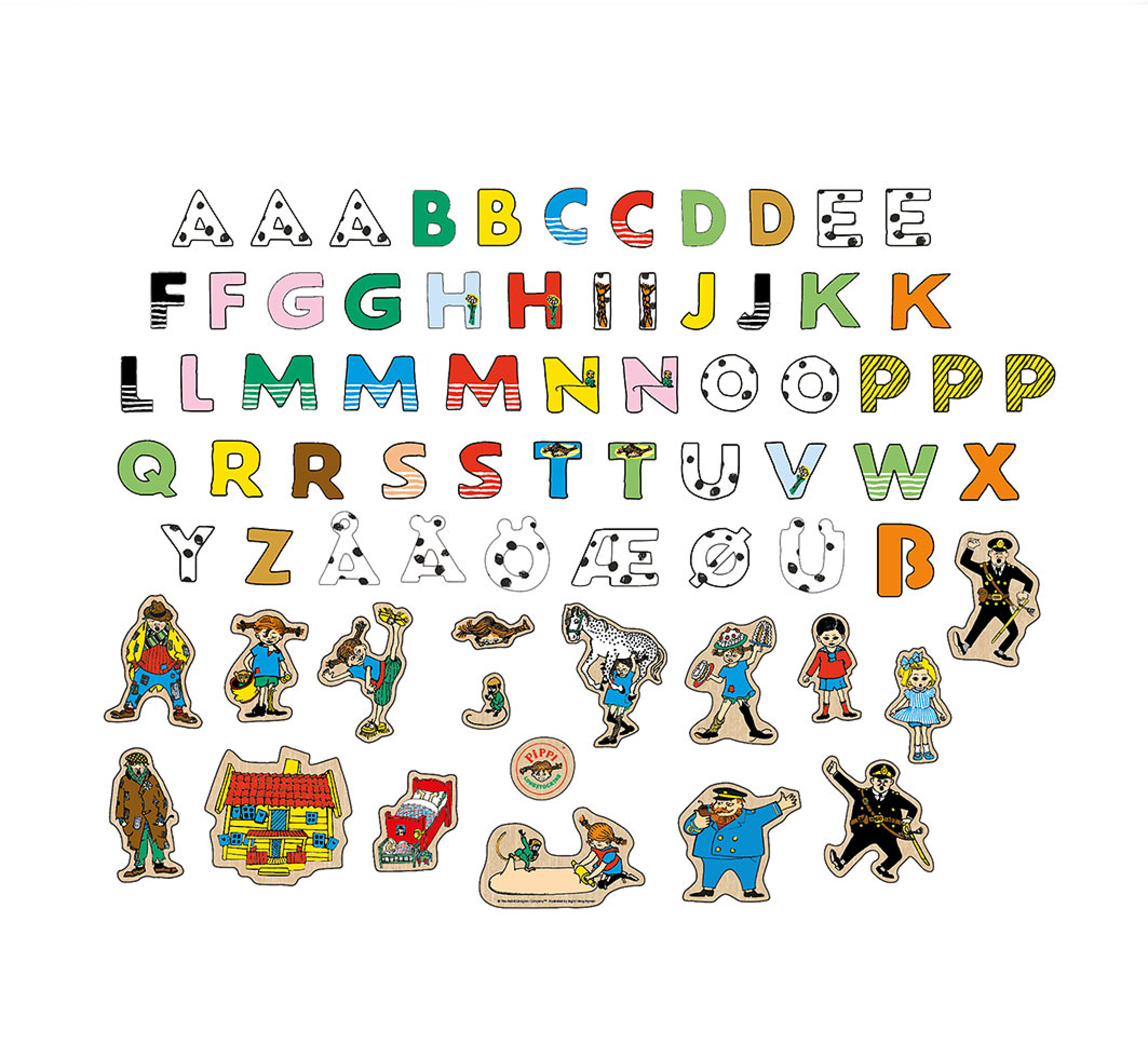 Magnetbokstäver Figurer