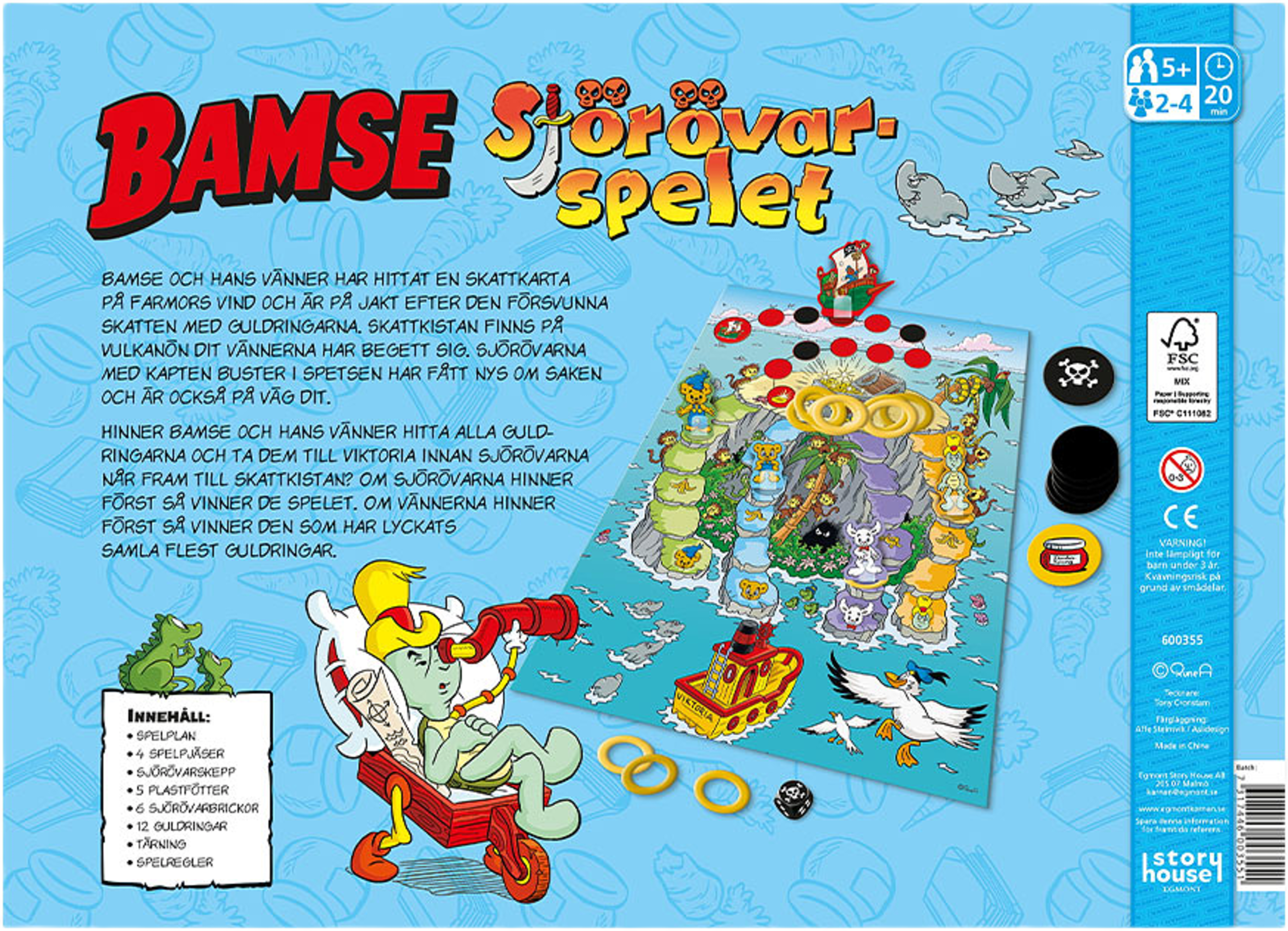 Barnspel Bamse Sjörövarspelet