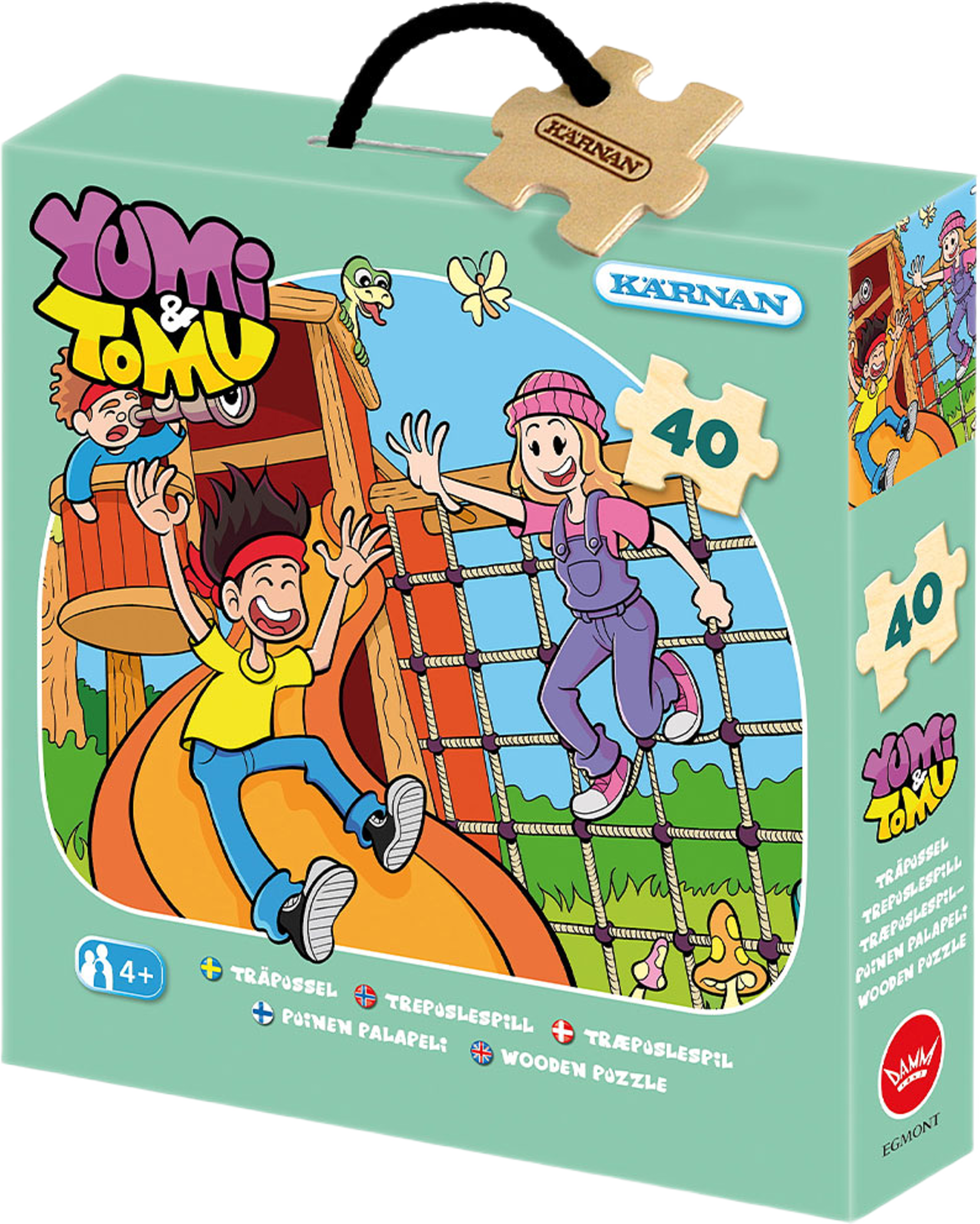 Yumi och Tomu - Träpussel med 40 bitar