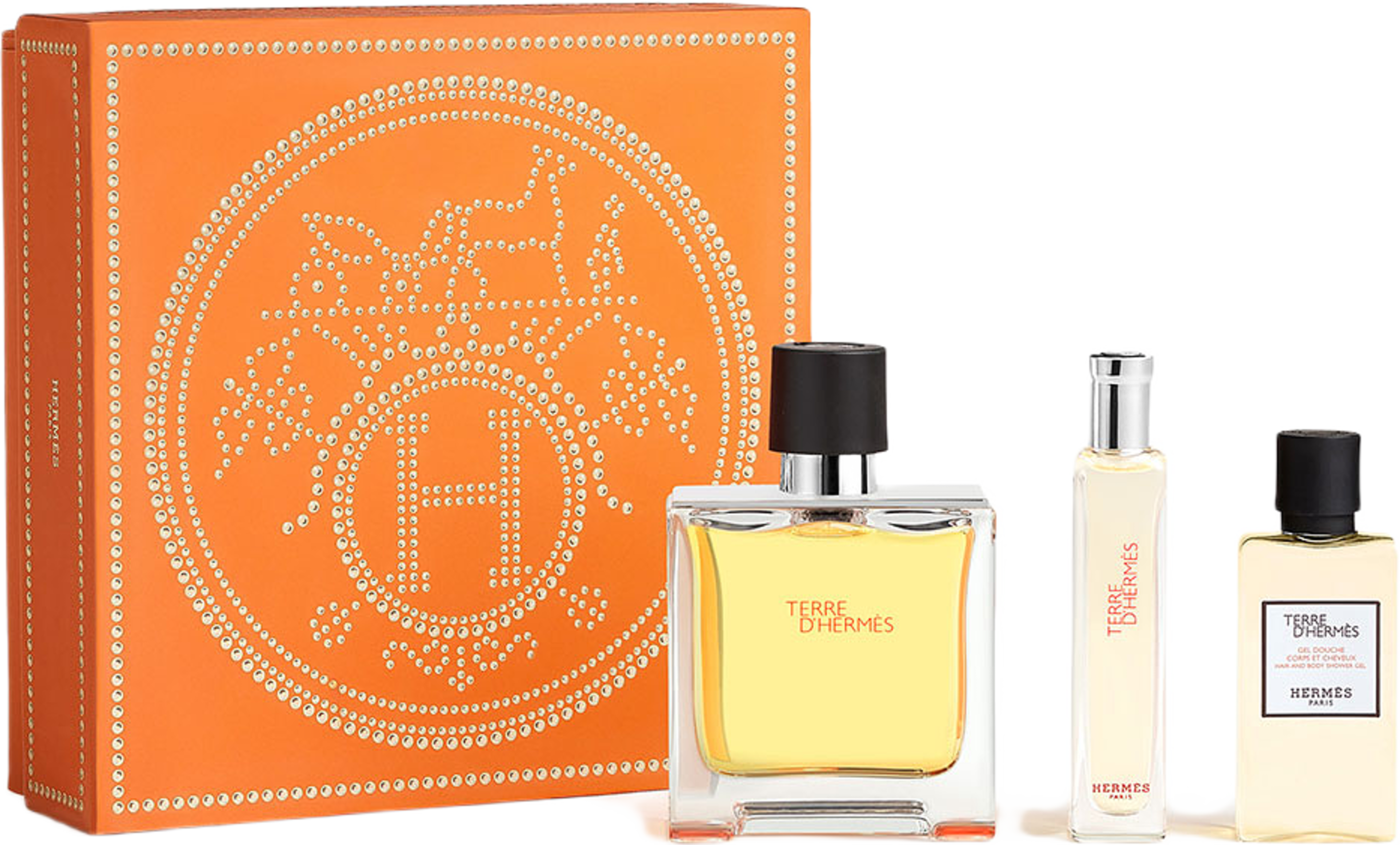 Terre d'Hermès PP Set 75ml + 15ml + HBSG 40ml FEH24