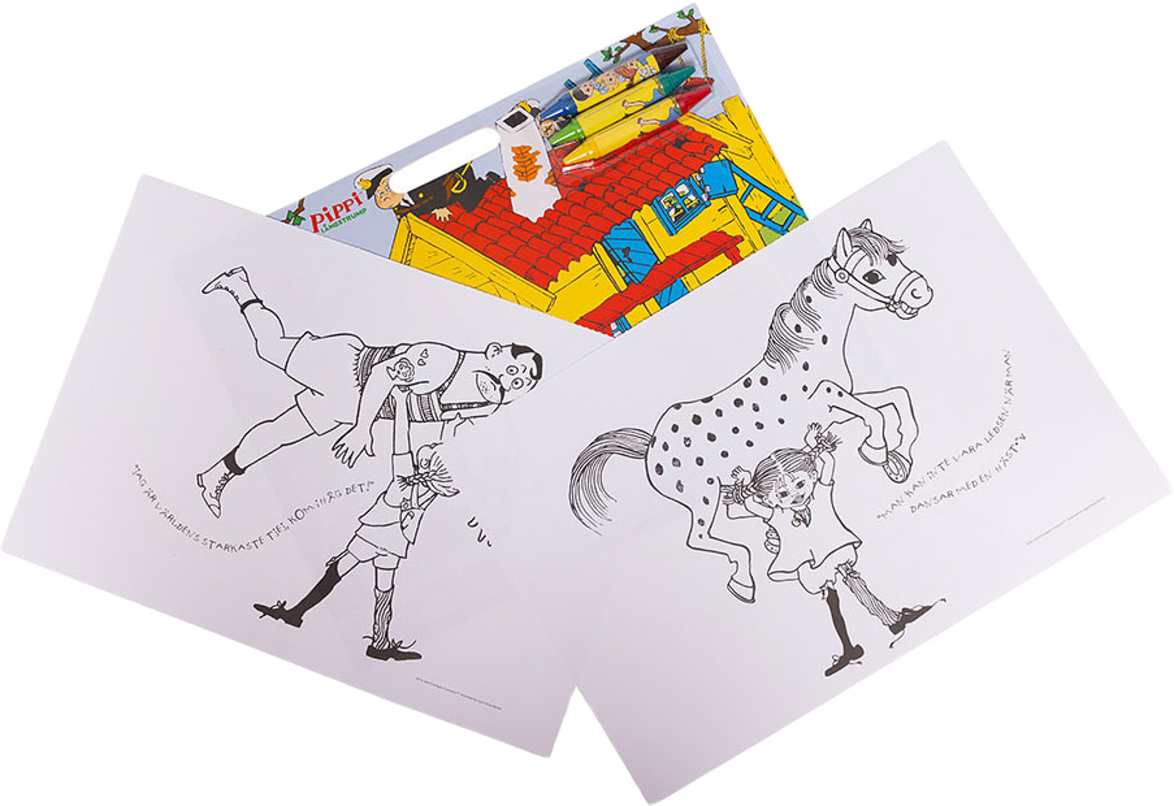 A3 Målarbok Med Kritor Och Stickers