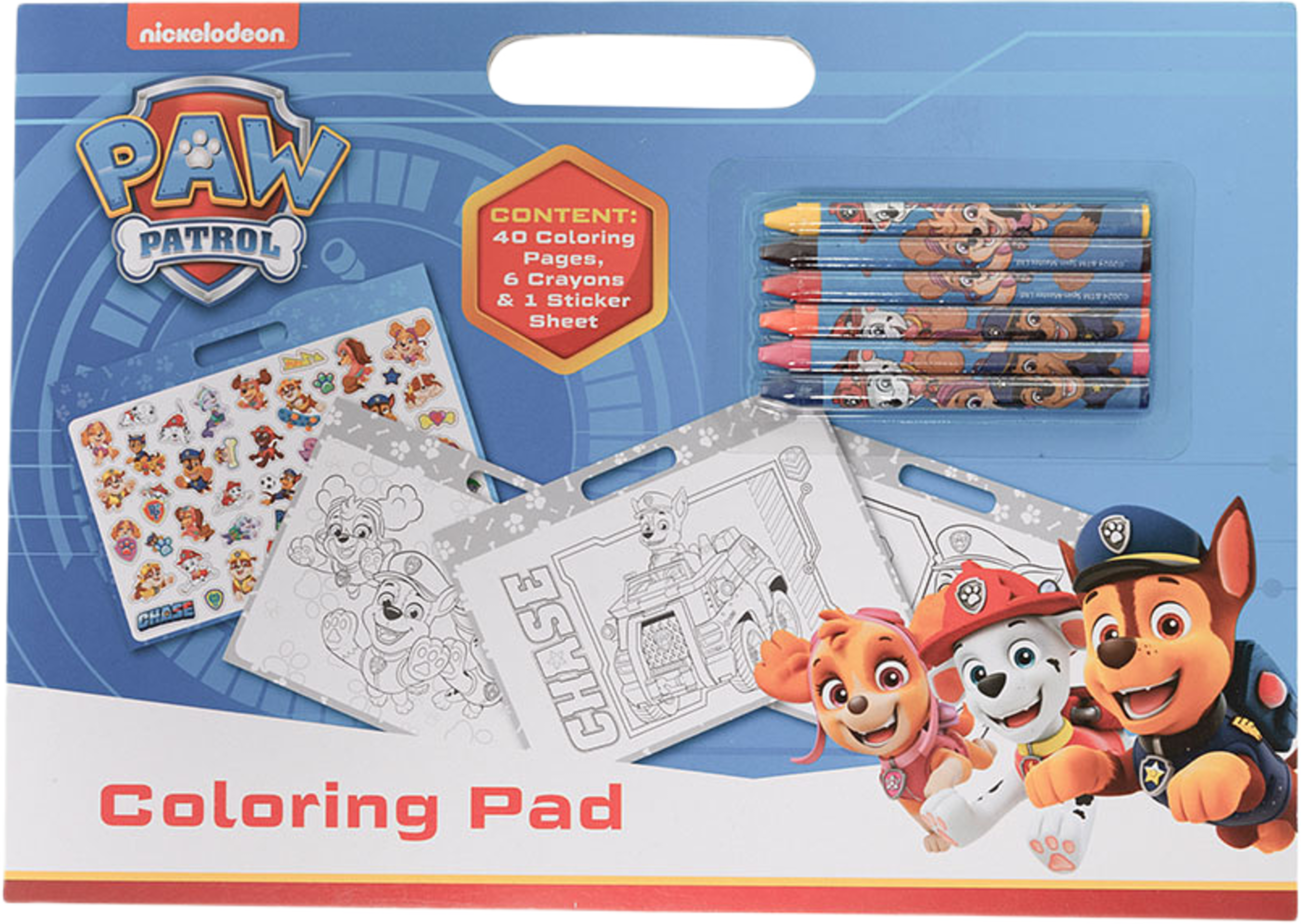 A4 Målarbok Med Kritor Och Stickers