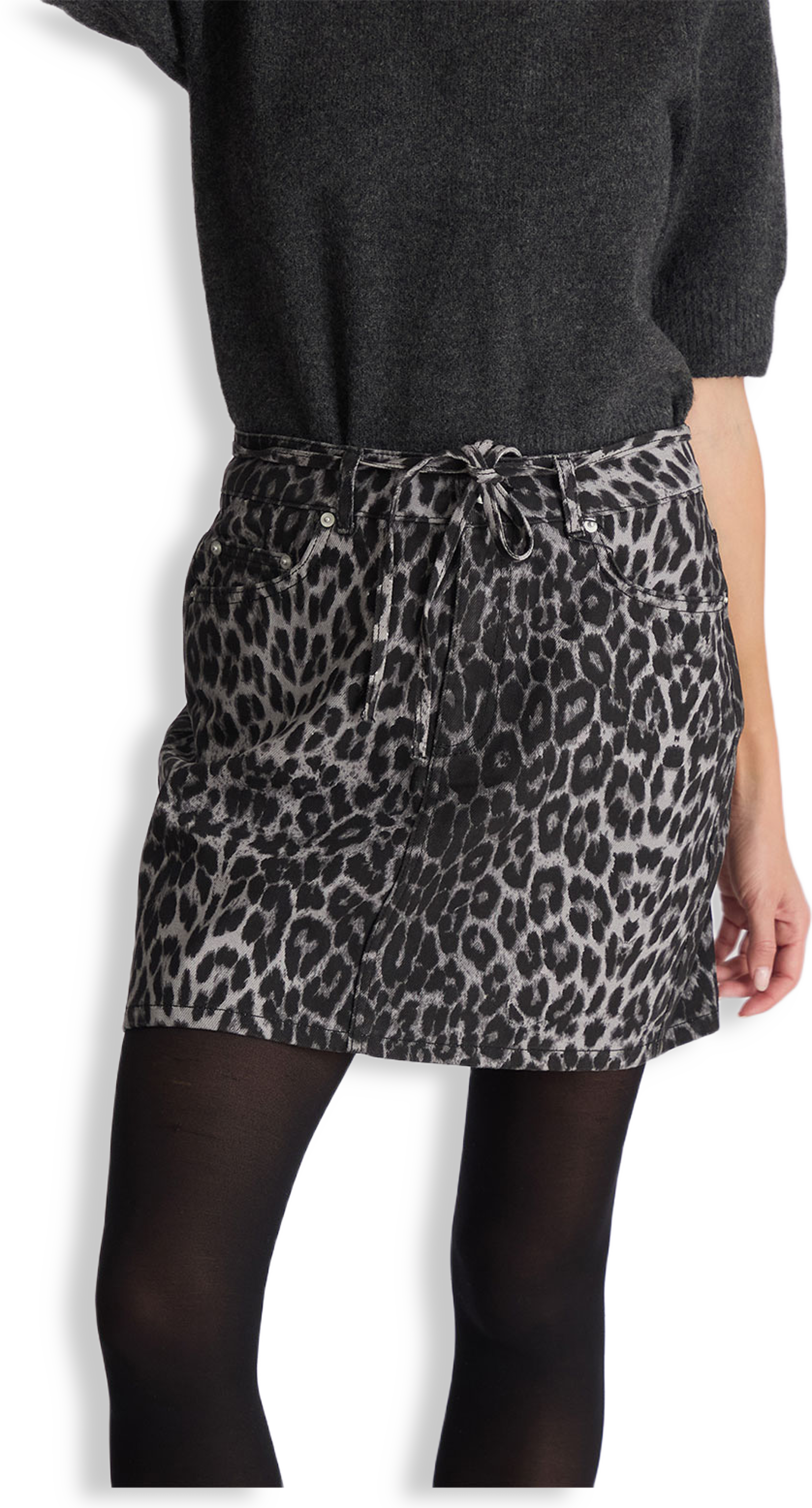 Henrietta Leopard Skirt