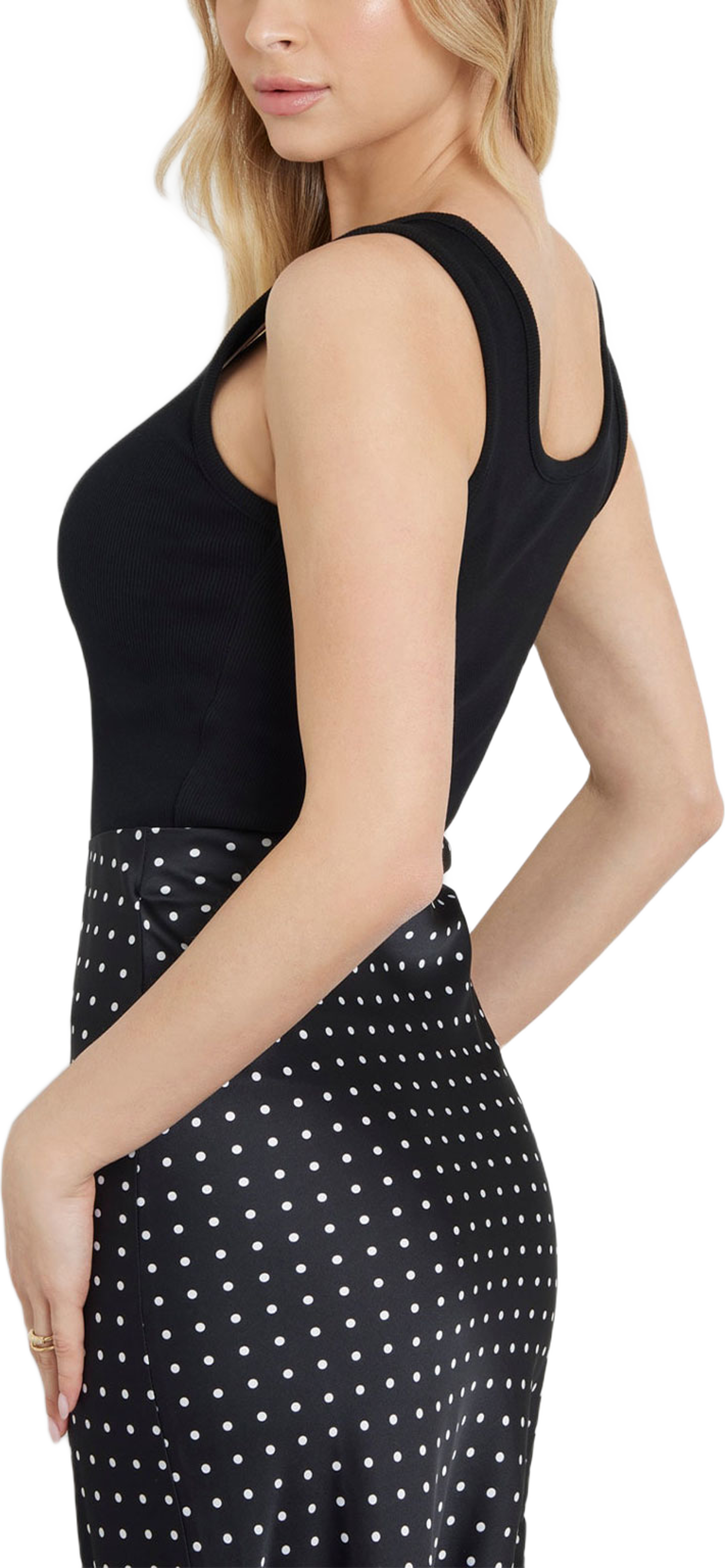 Sl Guess Ribbed Knit Top
