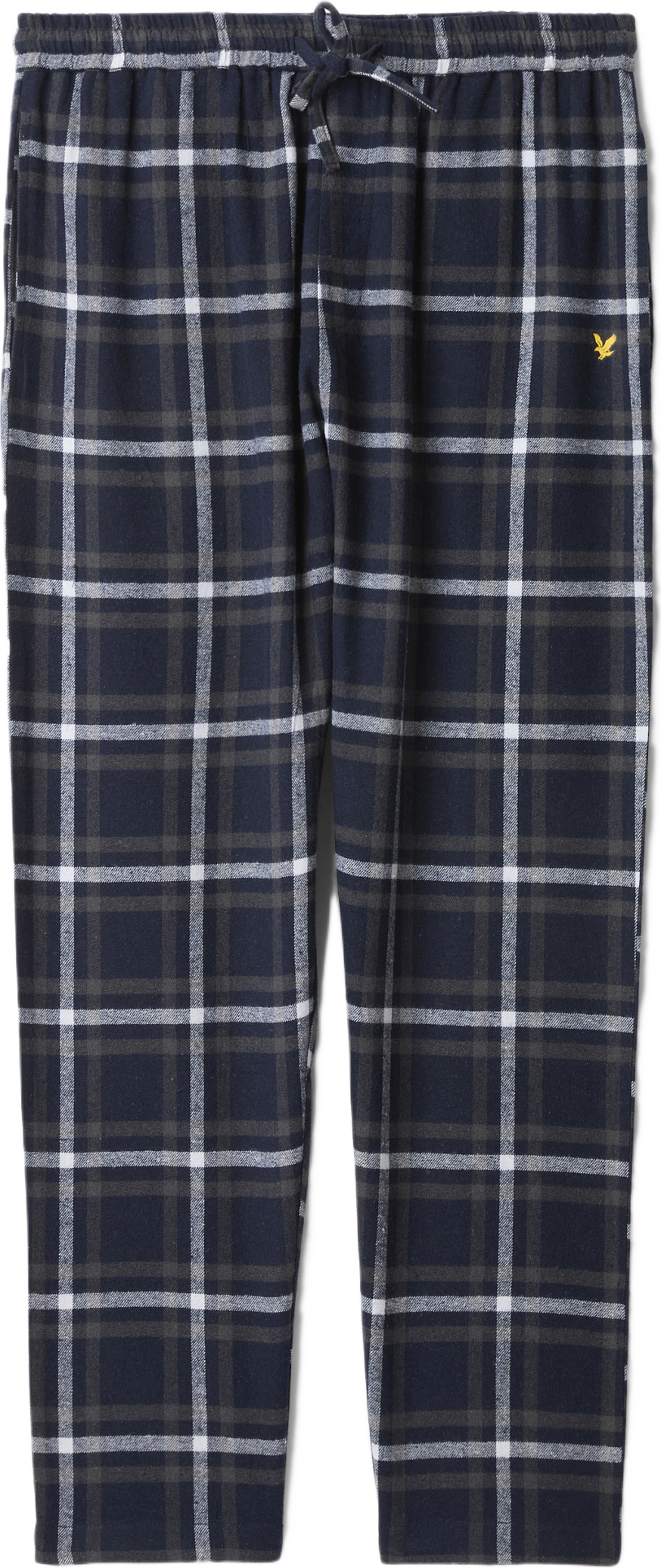 Carey Lounge Pant, från Lyle & Scott, i färgen Peacoat/Grey Check. Klicka för att öppna bilden i stort format