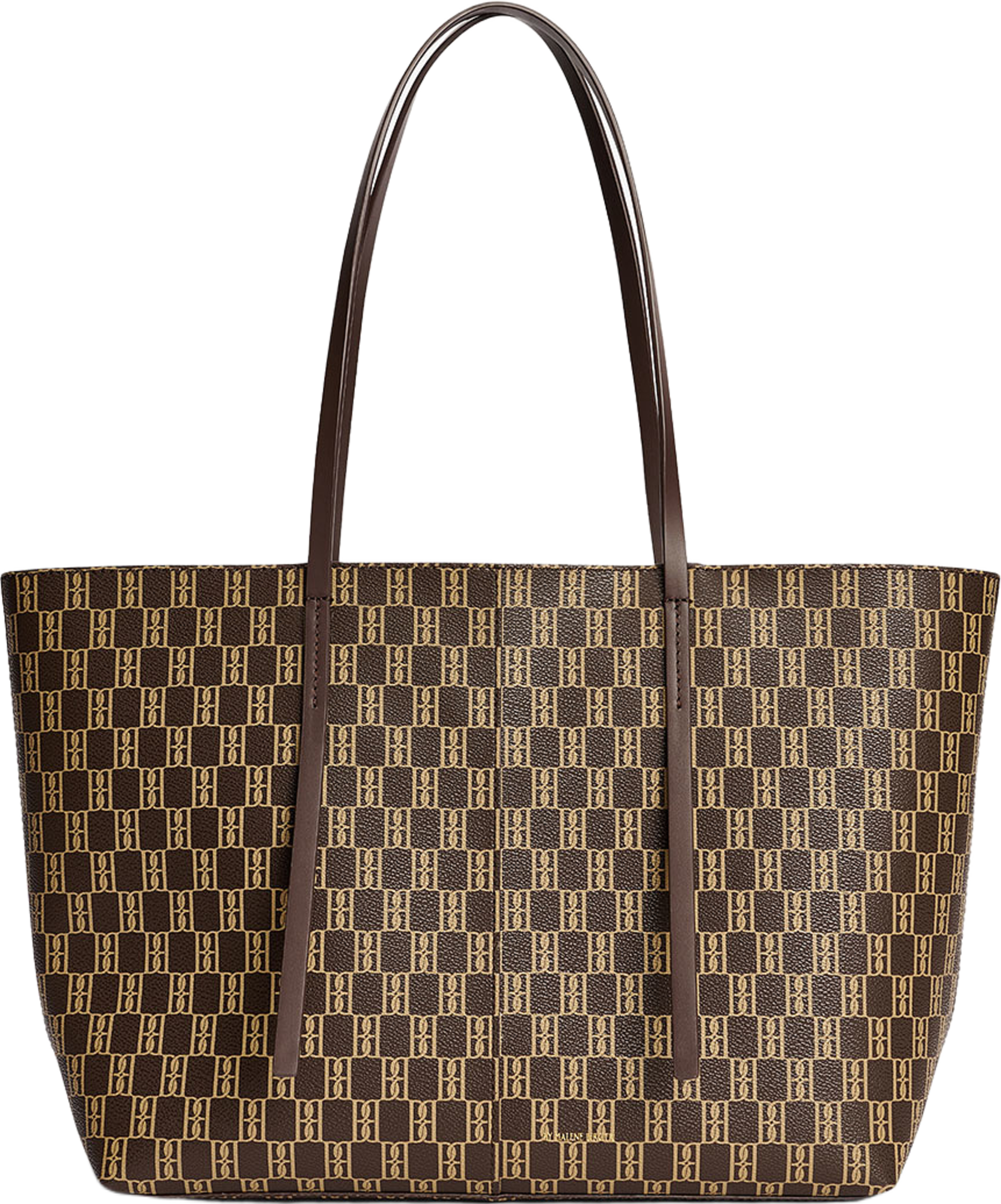 Abigail toteväska med monogram, från By Malene Birger, i färgen Shale. Klicka för att öppna bilden i stort format