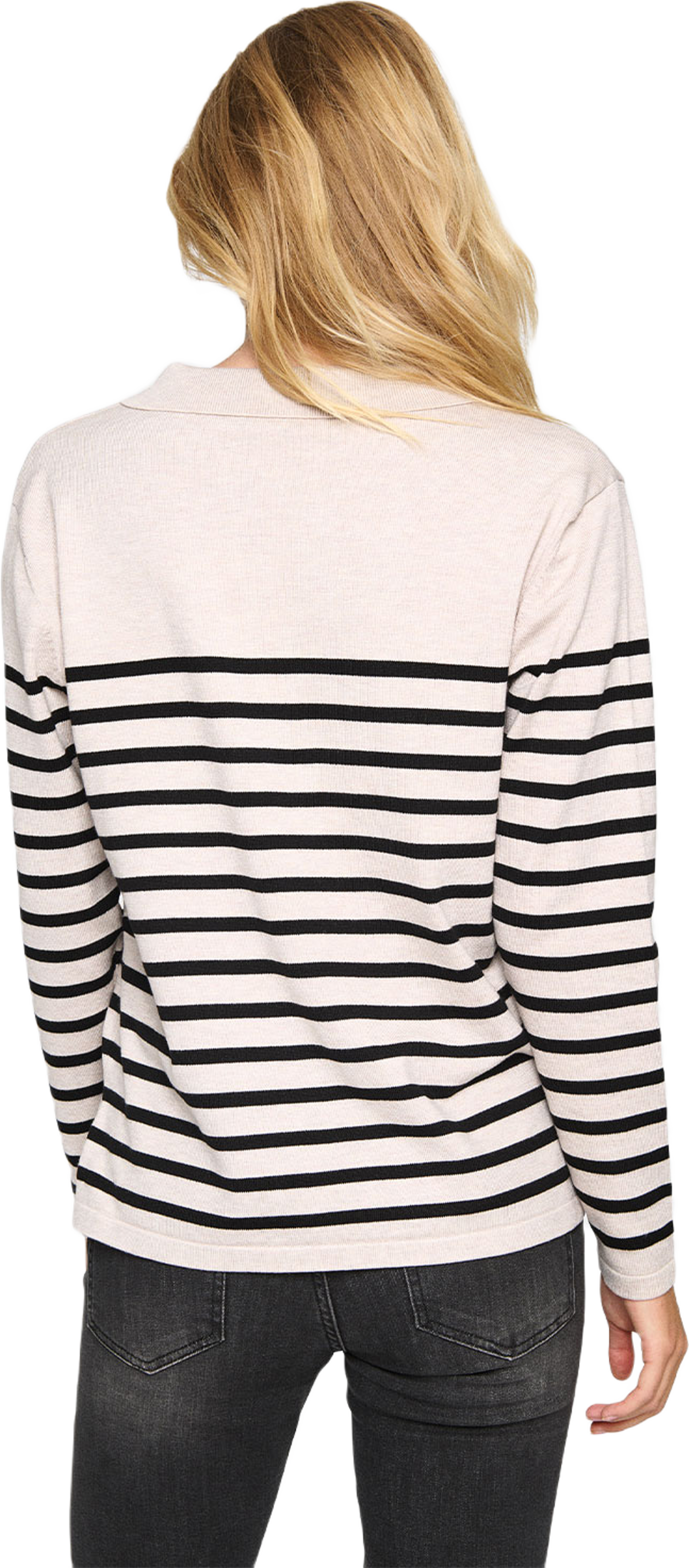 MilaSZ Striped Polo Pullover
