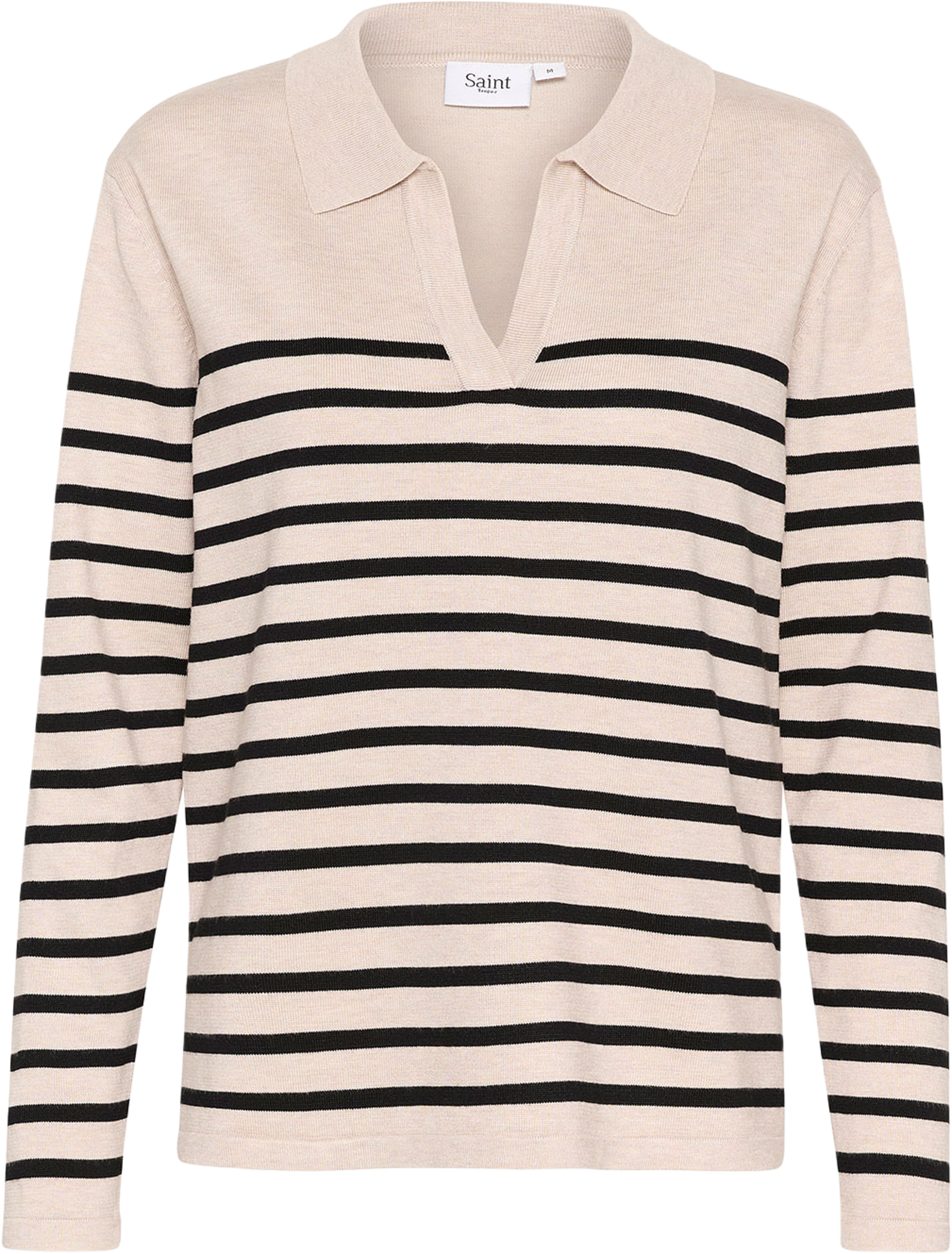 MilaSZ Striped Polo Pullover