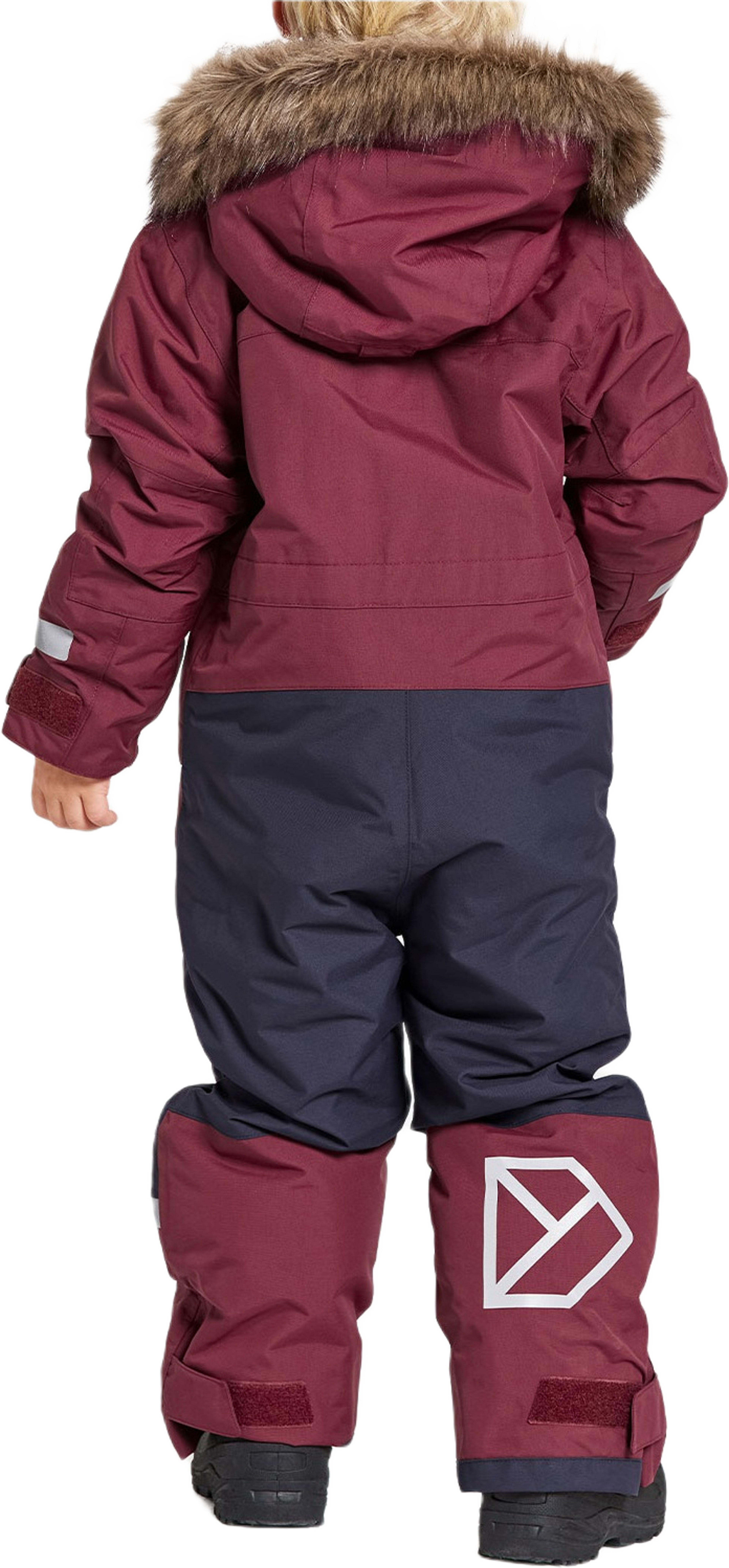 Björnen Kids Coverall, från Didriksons, i färgen Rusty Wine.